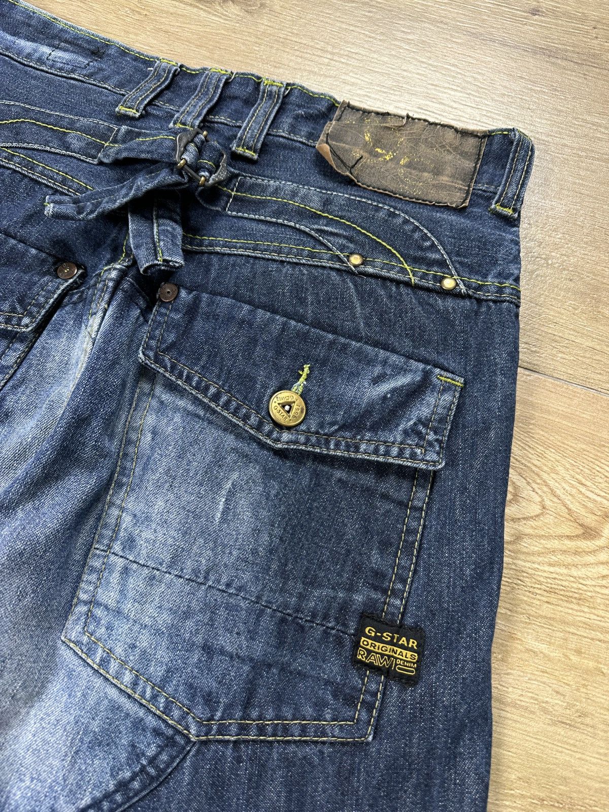 G-Star × Vintage Vintage Y2K G-Star Raw 96 Elwood 5620 Embroidery Logo Pants Size US 28 / EU 44 - 8 Thumbnail