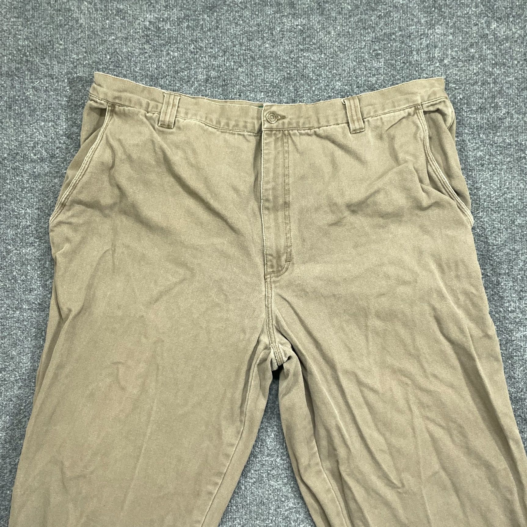 Vintage Cabelas Pants Mens 44 Brown Tan Canvas Workwear 40x31 Carpenter Grunge Boy Mens Size US 40 / EU 56 - 2 Thumbnail