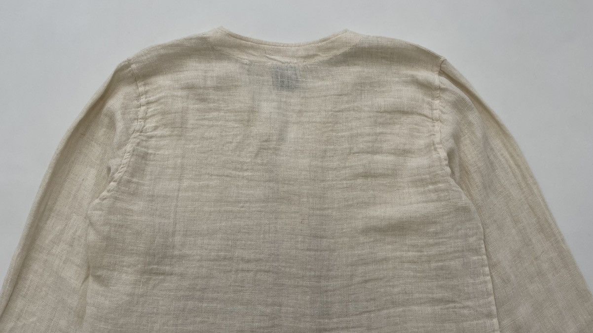 Our Legacy Raw White Rough Sack Linen Cardigan Size US M / EU 48-50 / 2 - 13 Thumbnail