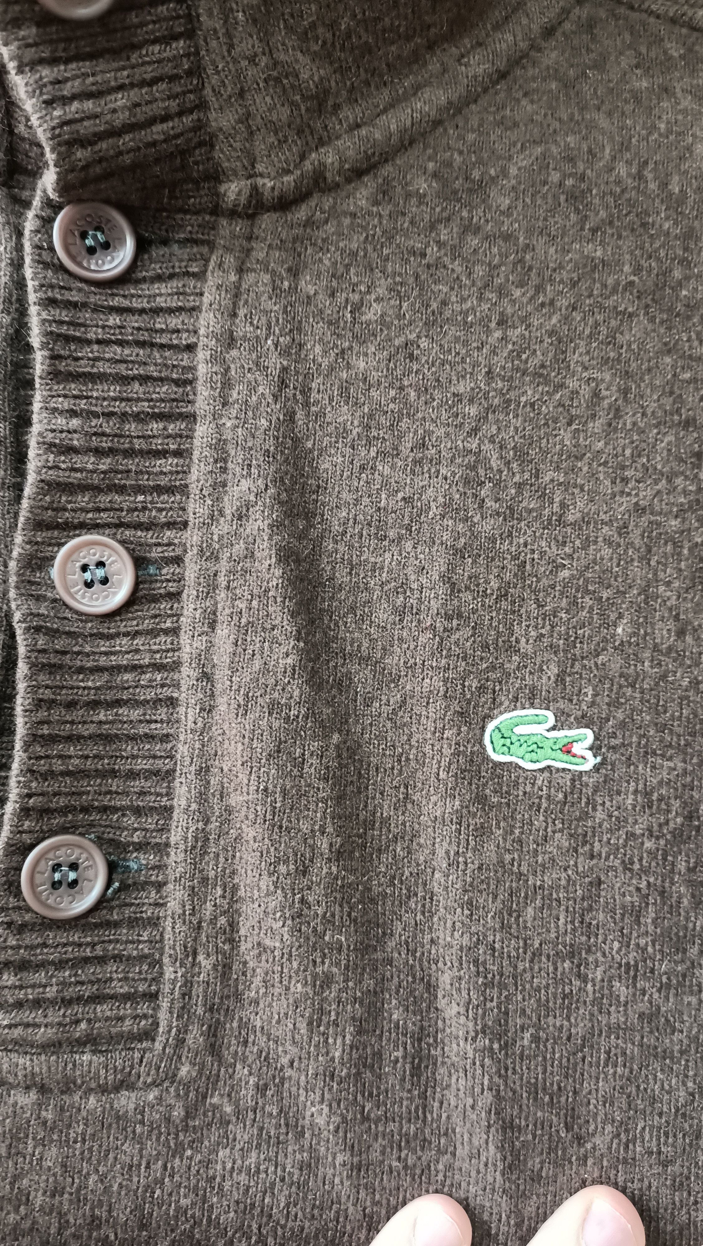 Lacoste Vintage Brown Lacoste sweater Size US XL / EU 56 / 4 - 2 Thumbnail