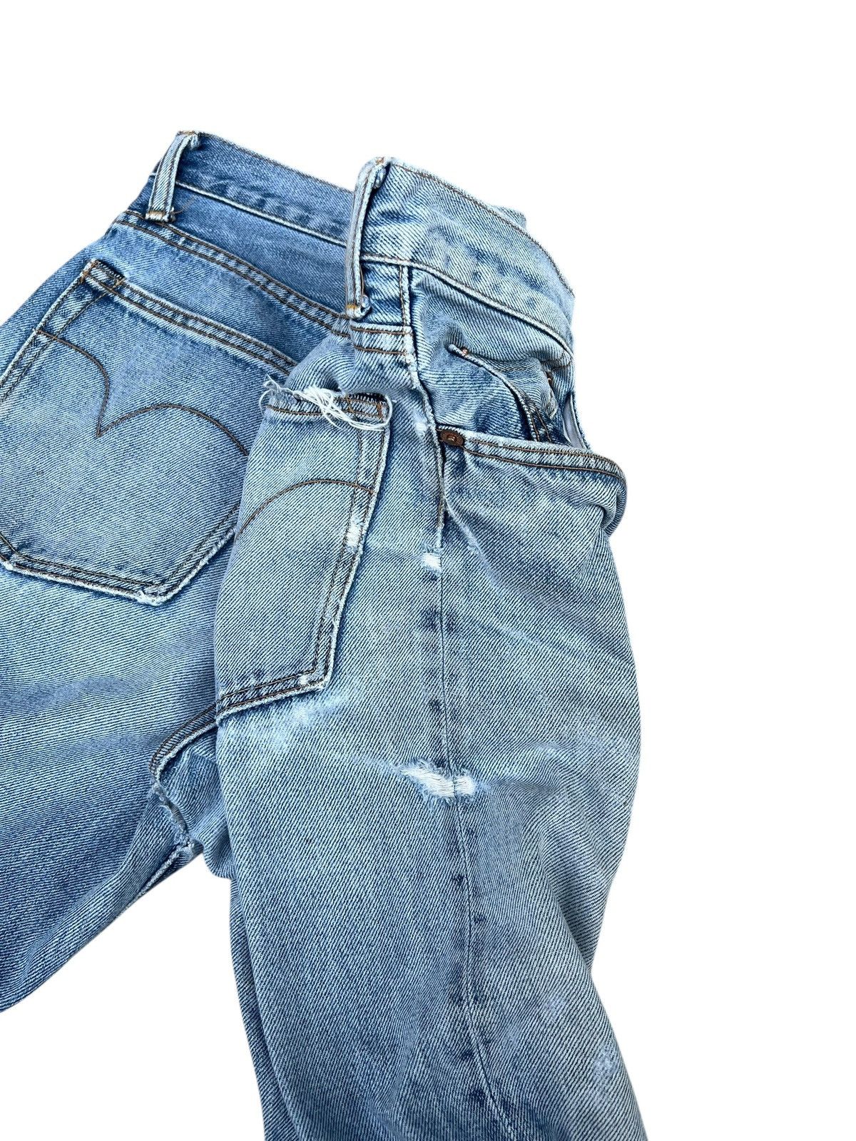 Hysteric Glamour Trashed Vintage Hysteric Glamour Faded Denim Selvedge Jeans Size US 29 - 21 Thumbnail