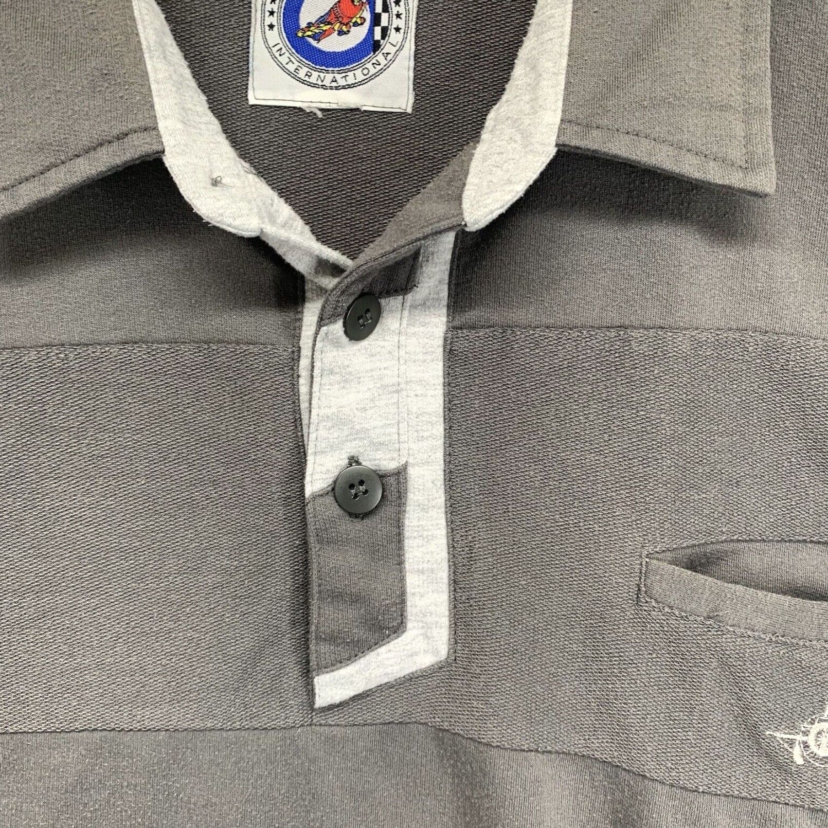 Vintage VINTAGE Greenline International Embroidered Airplane Logo Polo Shirt Gray Cotton Mens Large Size US L / EU 52-54 / 3 - 5 Thumbnail