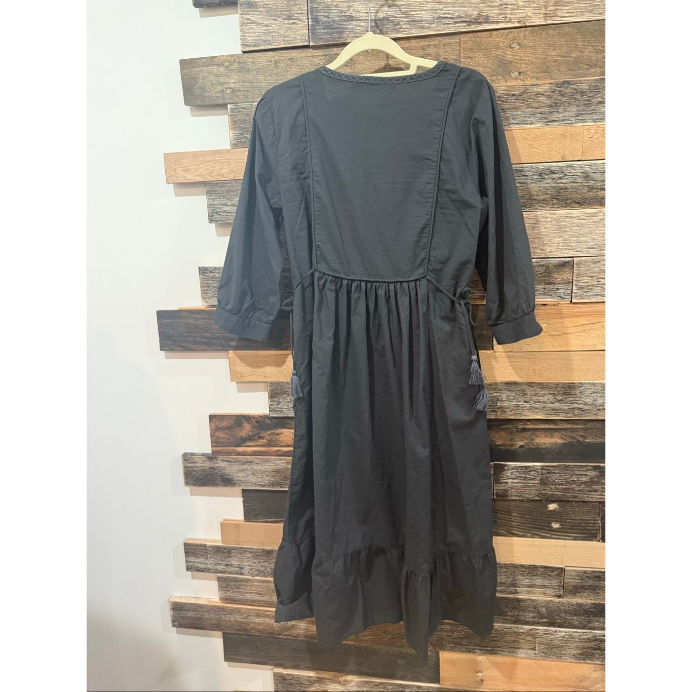 Guru Gudrun Sjoden embroidered grey boho lagenlook dress size XS Size XS / US 0-2 / IT 36-38 - 3 Thumbnail