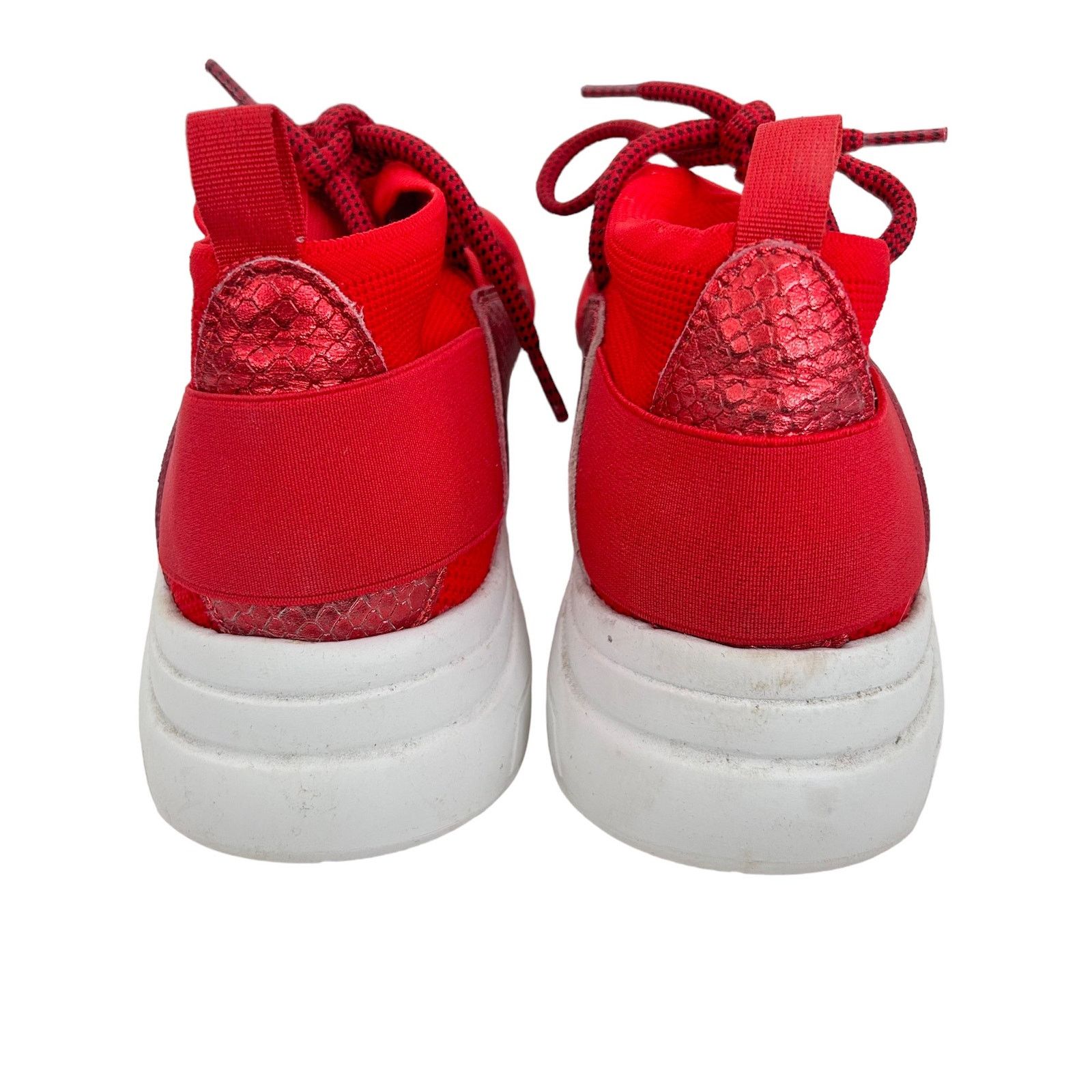 Roberto Cavalli Roberto Cavalli Red Chunky Sock Sneakers Sz 11 Size US 11 / IT 41 - 6 Thumbnail