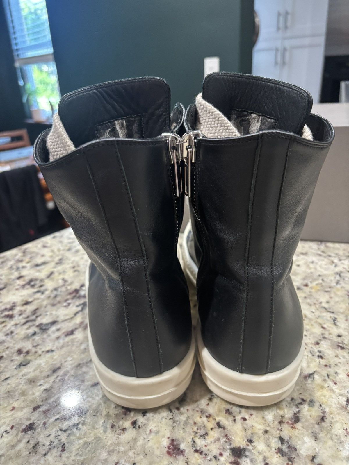 Rick Owens Black and Milk Jumbo Lace Ramones Size US 9 / EU 42 - 5 Thumbnail