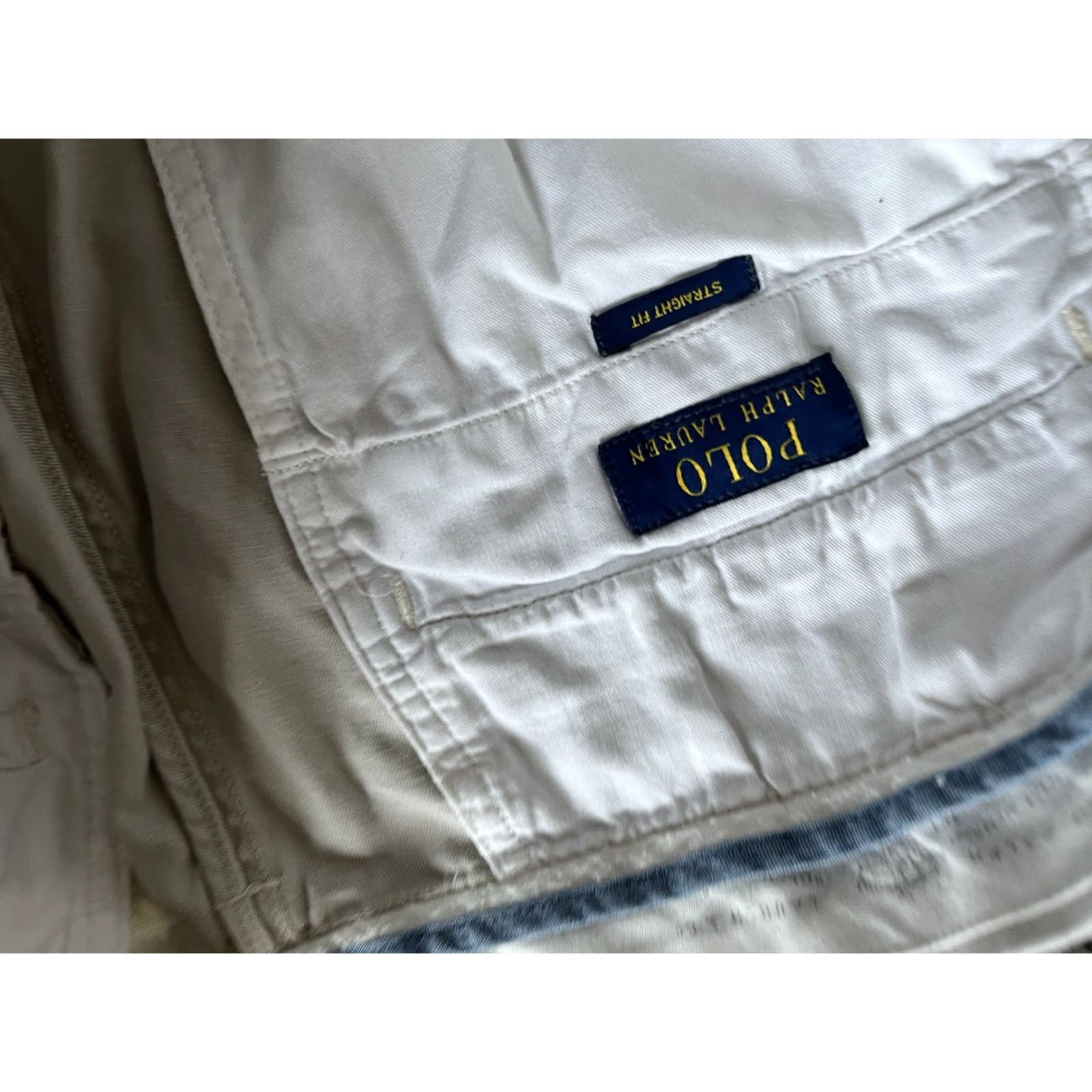 Polo Ralph Lauren Polo Ralph Lauren Chino Twill Pants Straight Fit 33x32 100% Cotton Beige Mens Regular Front Flat Front Classic Stretch Size US XS / EU 42 / 0 - 6 Thumbnail