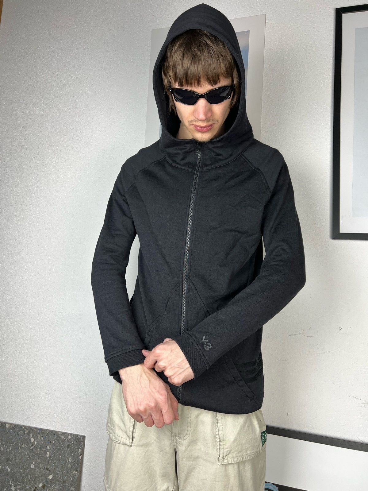 Adidas × Y-3 × Yohji Yamamoto Adidas Y-3 Logo Zip Up Hoodie Yohji Yamamoto Size US XS / EU 42 / 0 - 15 Thumbnail