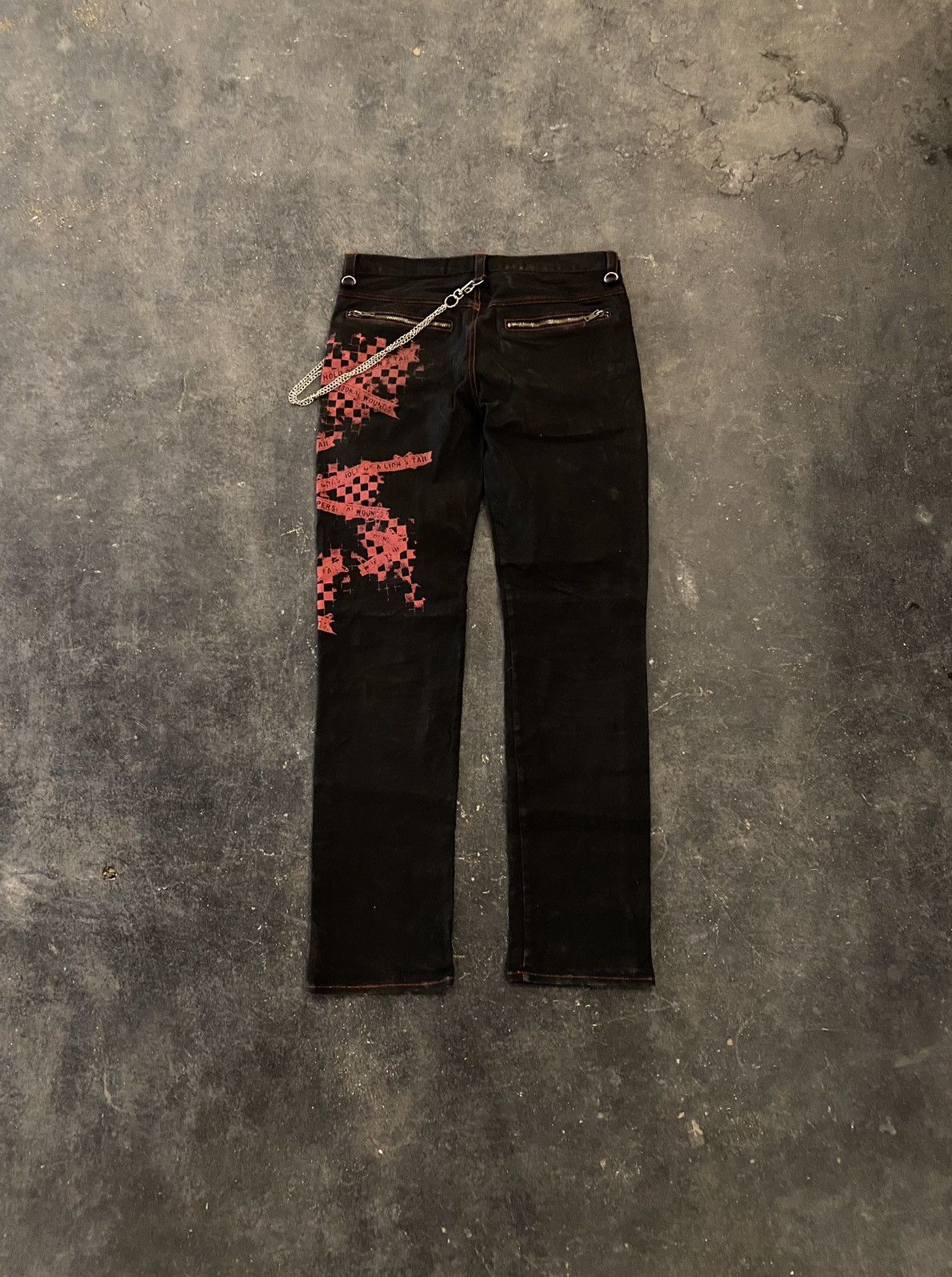 14th Addiction × If Six Was Nine × Le Grande Bleu (L.G.B.) Y2k Deorart Bondage punk ifsixwasnine lgb pants Size US 31 - 2 Thumbnail