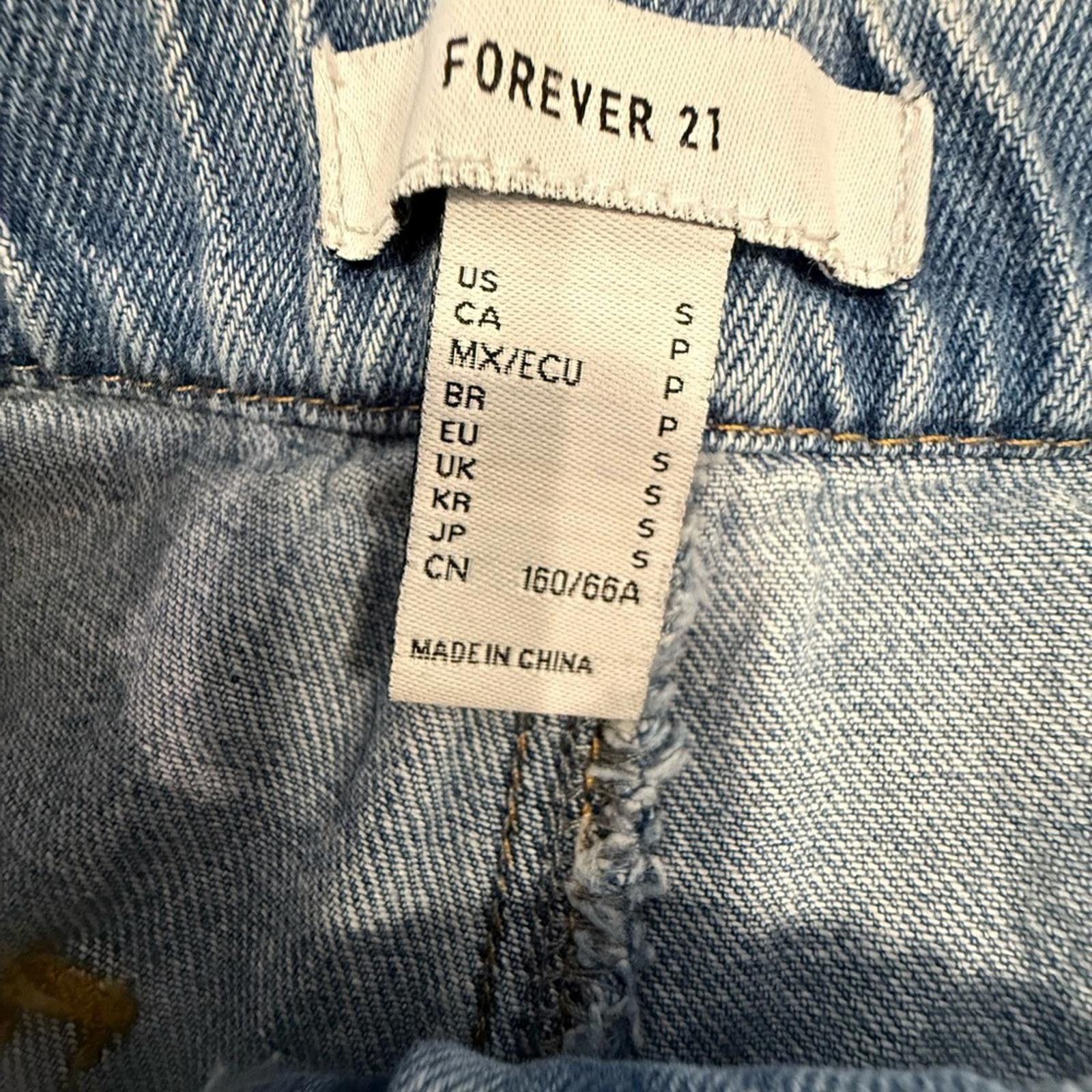 Forever 21 Forever 21 retro light wash elastic ankle denim jeans SZ SM Size 28" / US 6 / IT 42 - 8 Thumbnail