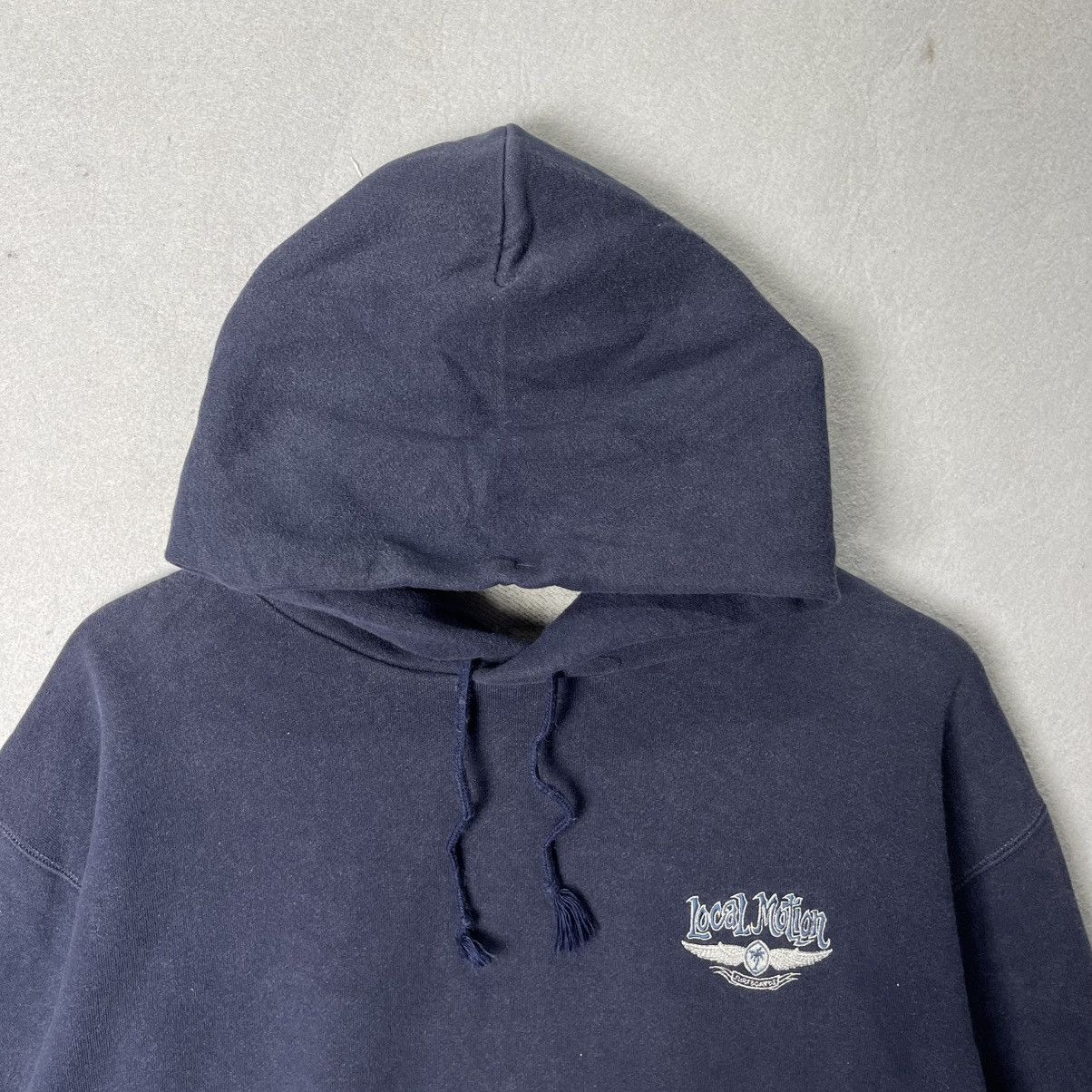 Vintage Vintage Local Motion Hawaii Pullover Hoodie Navy Surf Skate Size US L / EU 52-54 / 3 - 2 Thumbnail