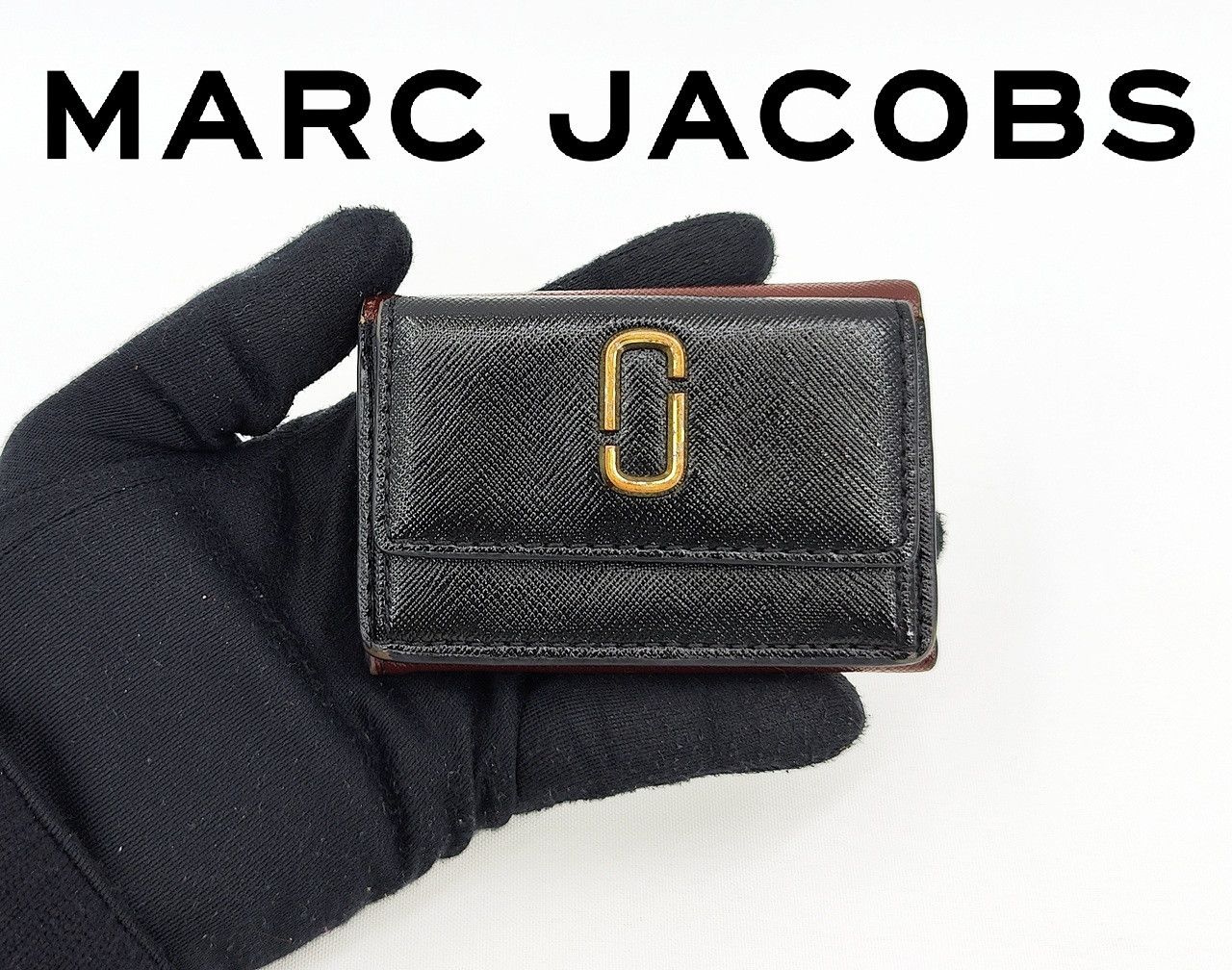 Marc Jacobs MARC JACOBS trifold leather minimalist wallet 2 tone Size ONE SIZE - 1 Thumbnail