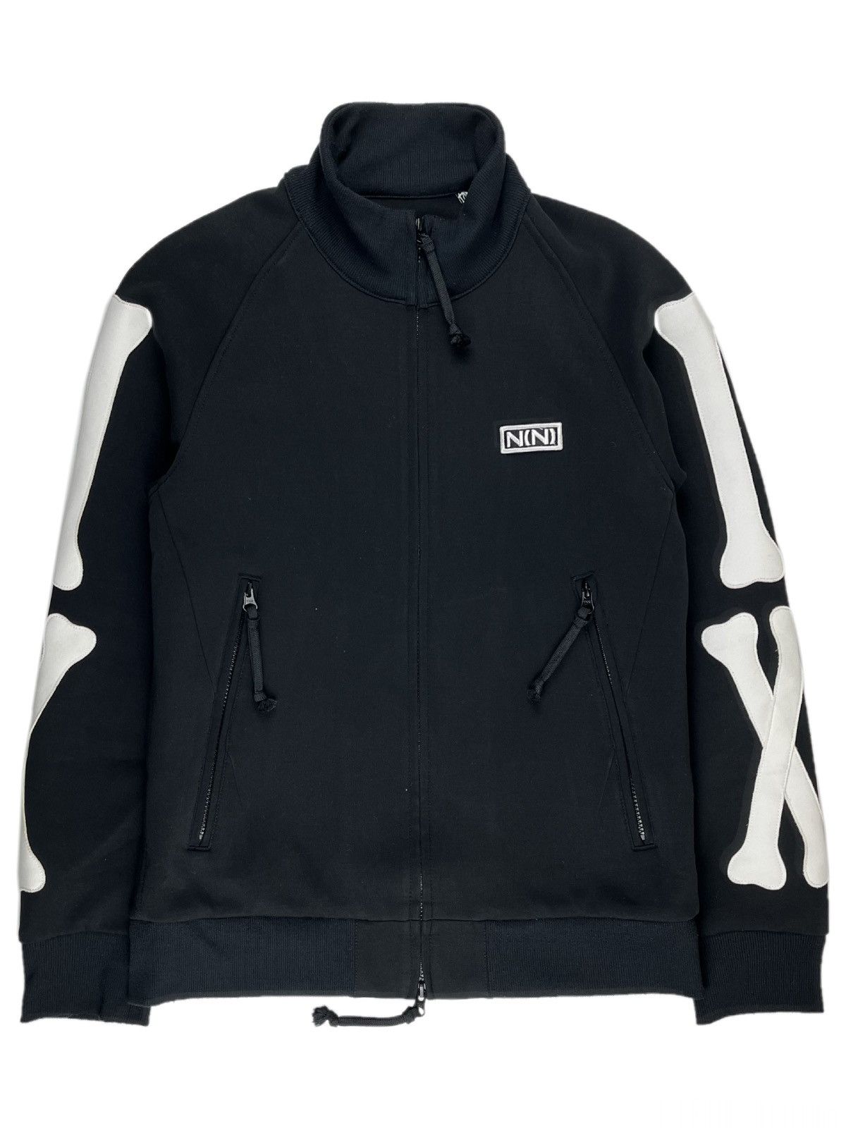image of Archival Clothing x Number N Ine Number (N)Ine Skeleton Bone Anatomical Track Jacket in Black (Size