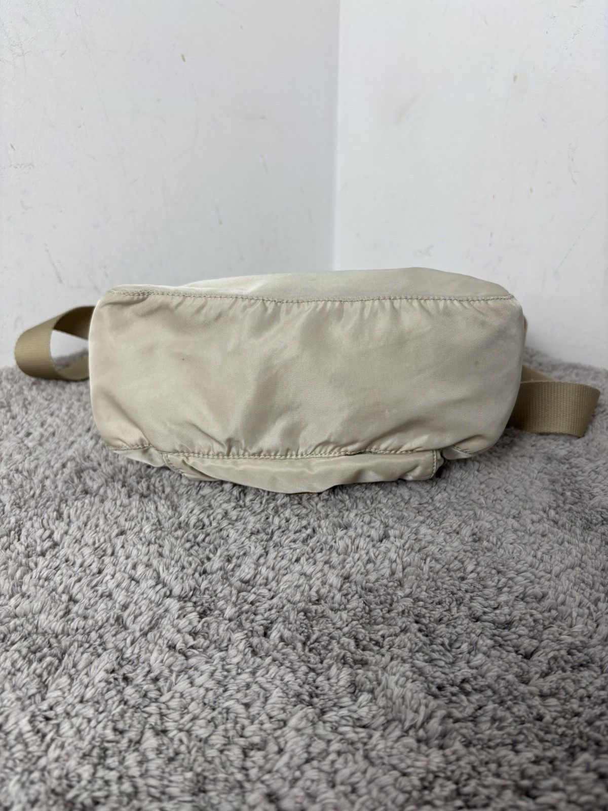 Prada Prada Milano Nylon Beige Messenger Bag Size ONE SIZE - 17 Thumbnail