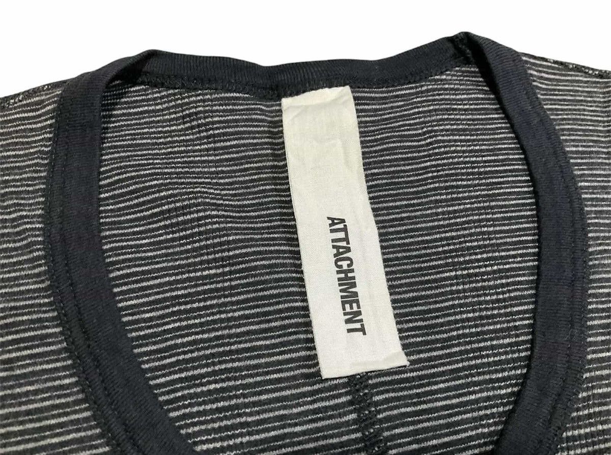 Attachment × Japanese Brand × Kazuyuki Kumagai Attachment 🔥Y2K Vintage Attachment Striped Long Sleeve Shirt Size US S / EU 44-46 / 1 - 9 Thumbnail