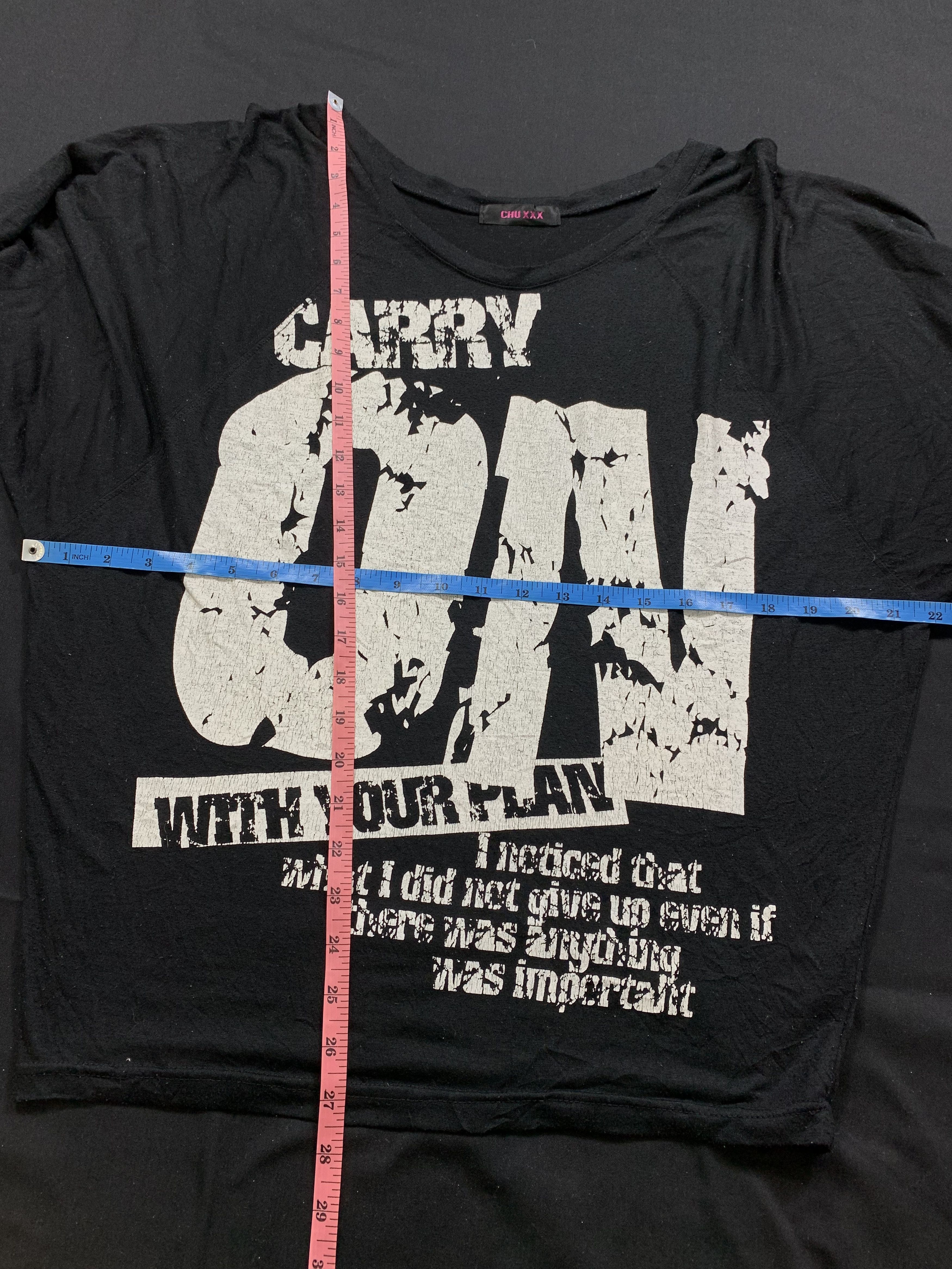 Beauty Beast Carry On With Your Plan Poem Gothic Rock Punk Style Size US L / EU 52-54 / 3 - 3 Thumbnail