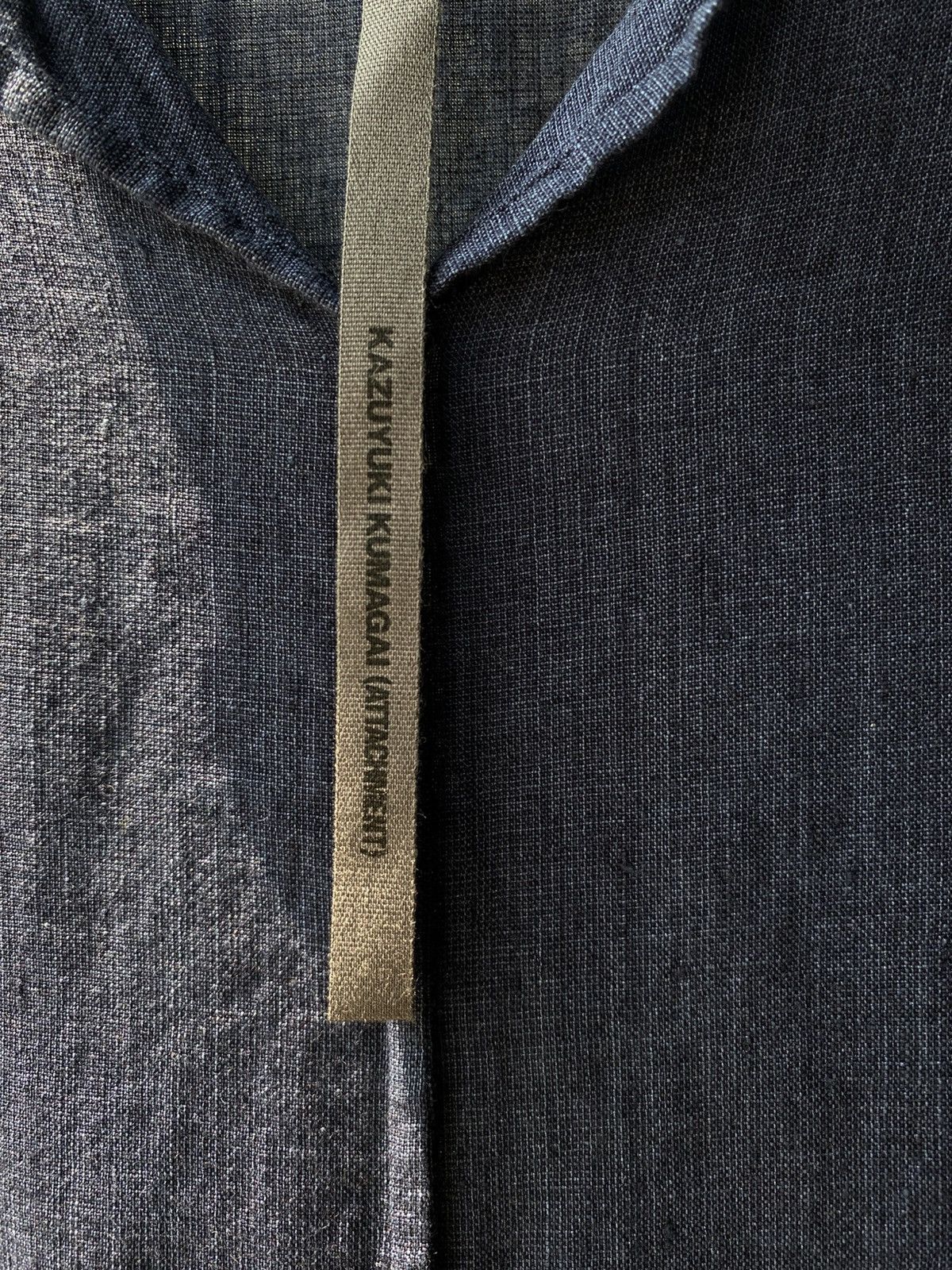 Kazuyuki Kumagai Attachment KAZUYUKI KUMAGAI (ATTACHMENT) Indigo V-Neck Tunic Size US M / EU 48-50 / 2 - 11 Thumbnail
