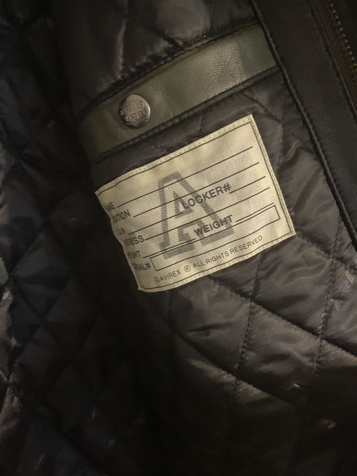 Avirex AVIREX WILD BEARS LEATHER HOCKEY VARSITY JACKET SIZE