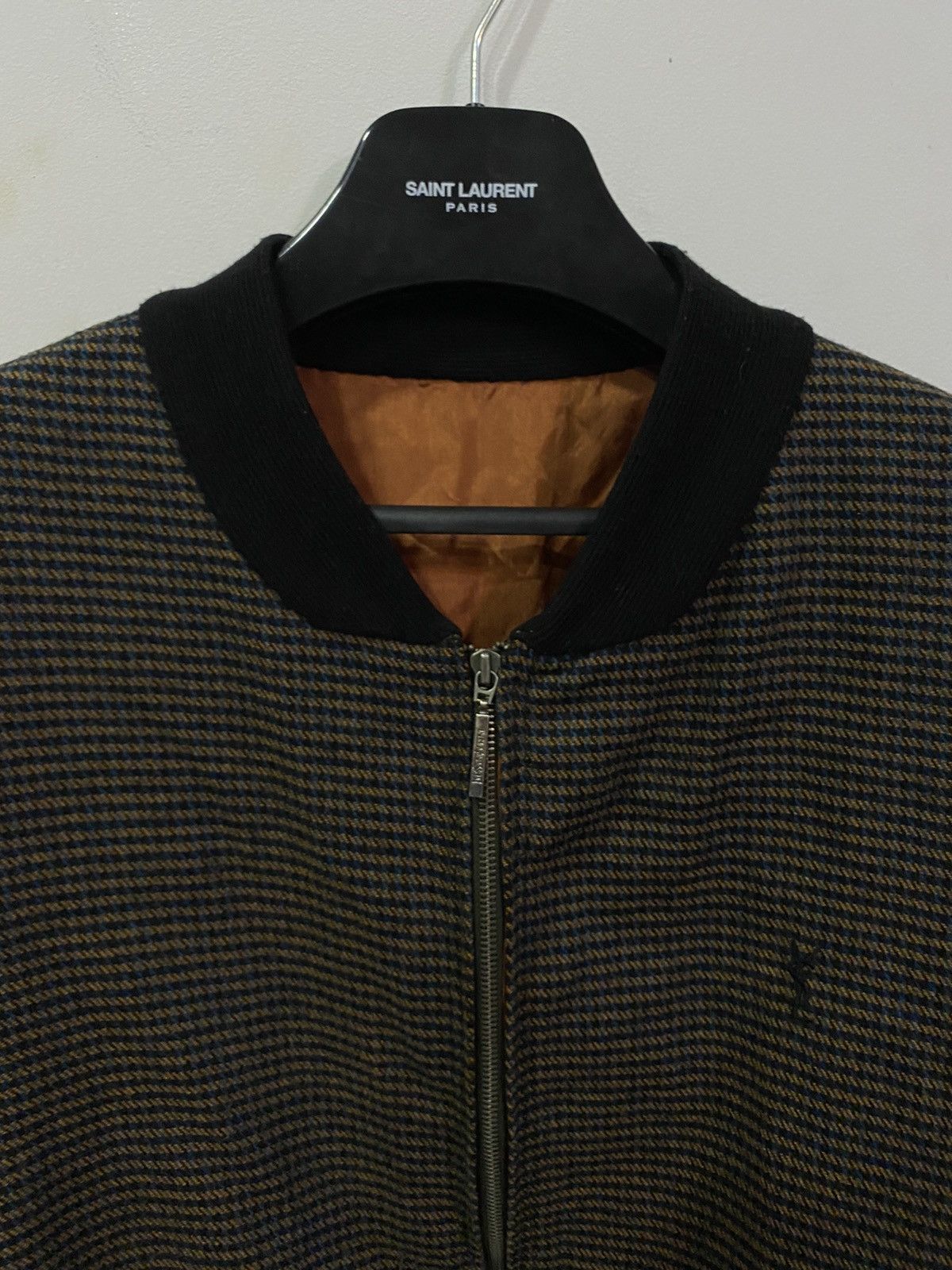 Yves Saint Laurent 90s YSL Bomber Soft Brown Jacket Size US M / EU 48-50 / 2 - 12 Thumbnail