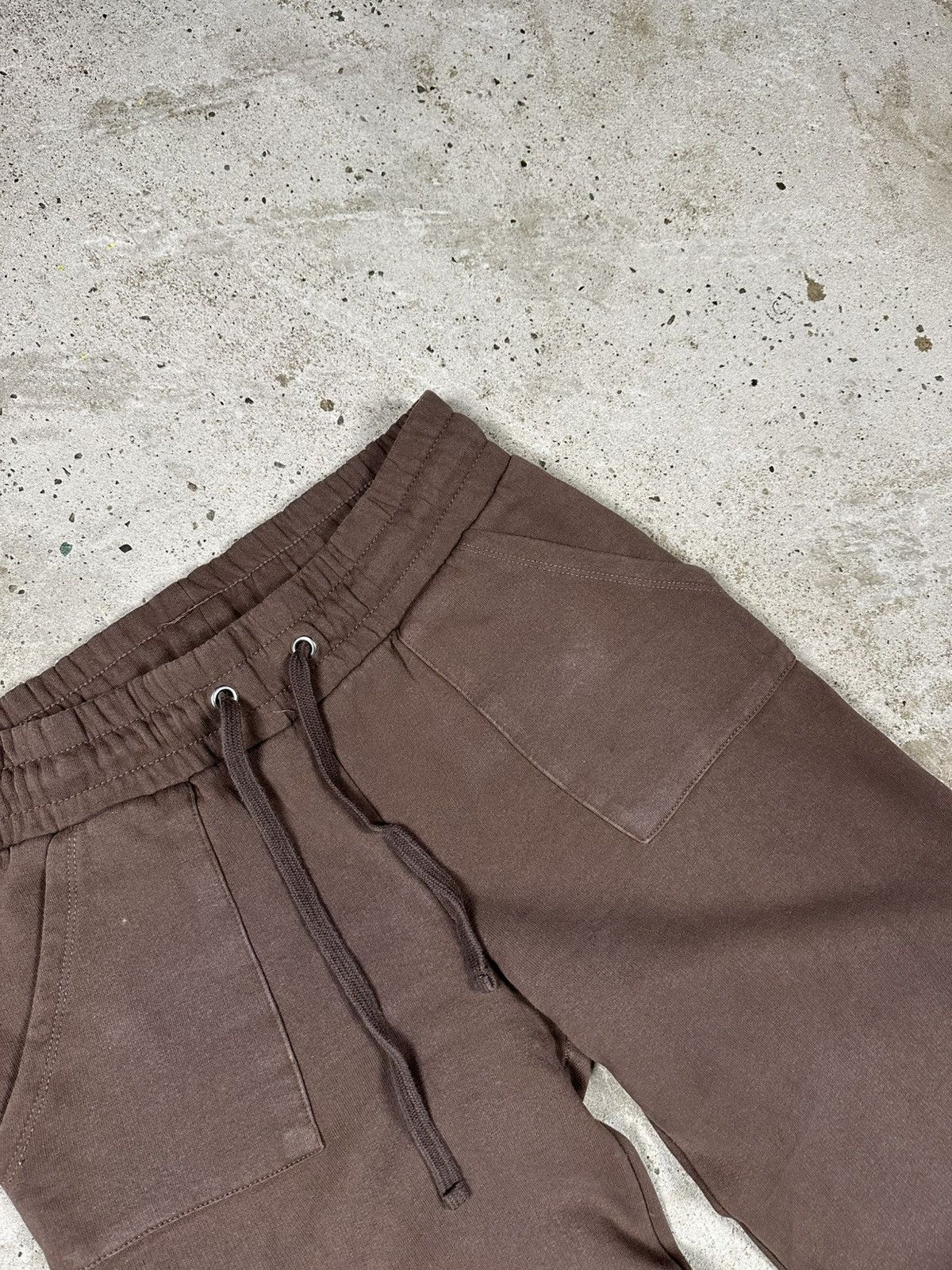 Japanese Brand × Vintage Vintage Y2K BAGGY Washed Brown Sweatpants Flare Size US 32 / EU 48 - 8 Thumbnail