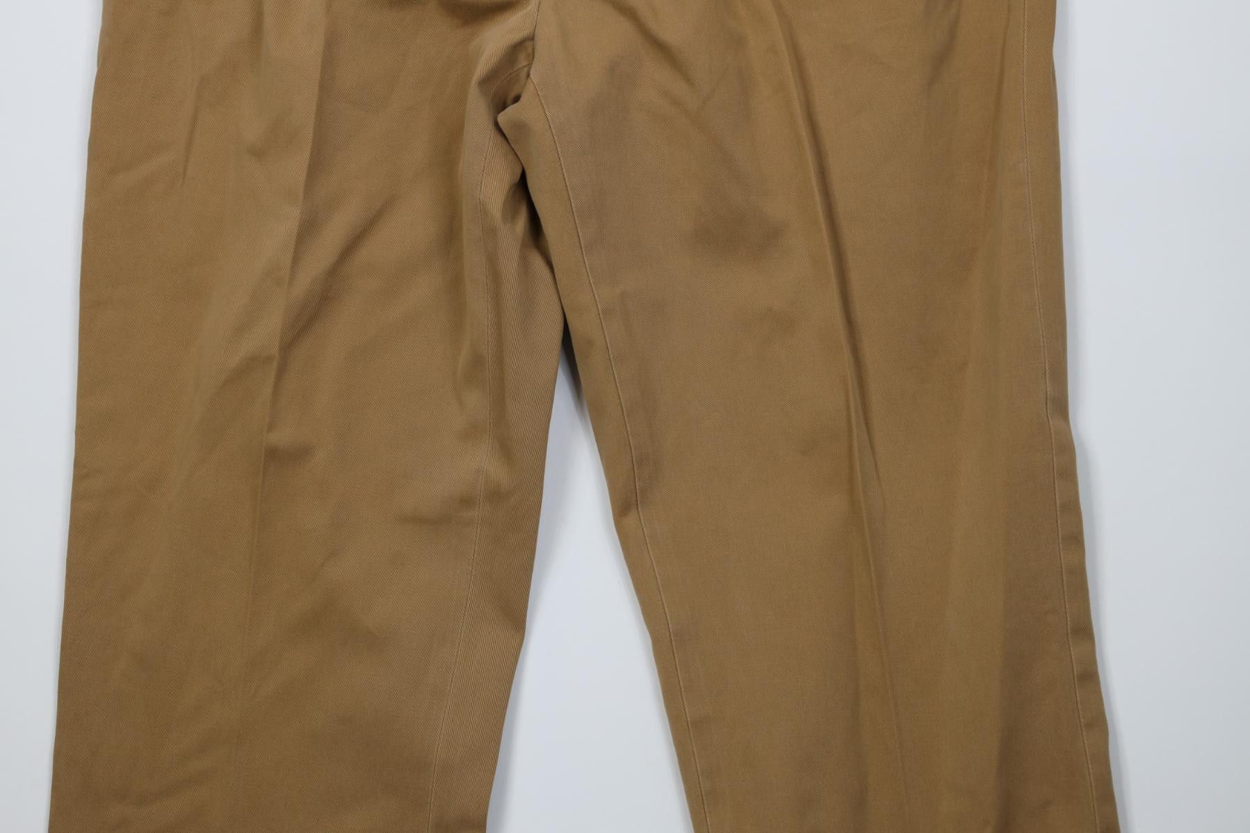 Polo Ralph Lauren Vintage 90s Ralph Lauren Prospect Wide Leg Chino Pants Brown Size US 40 / EU 56 - 3 Thumbnail