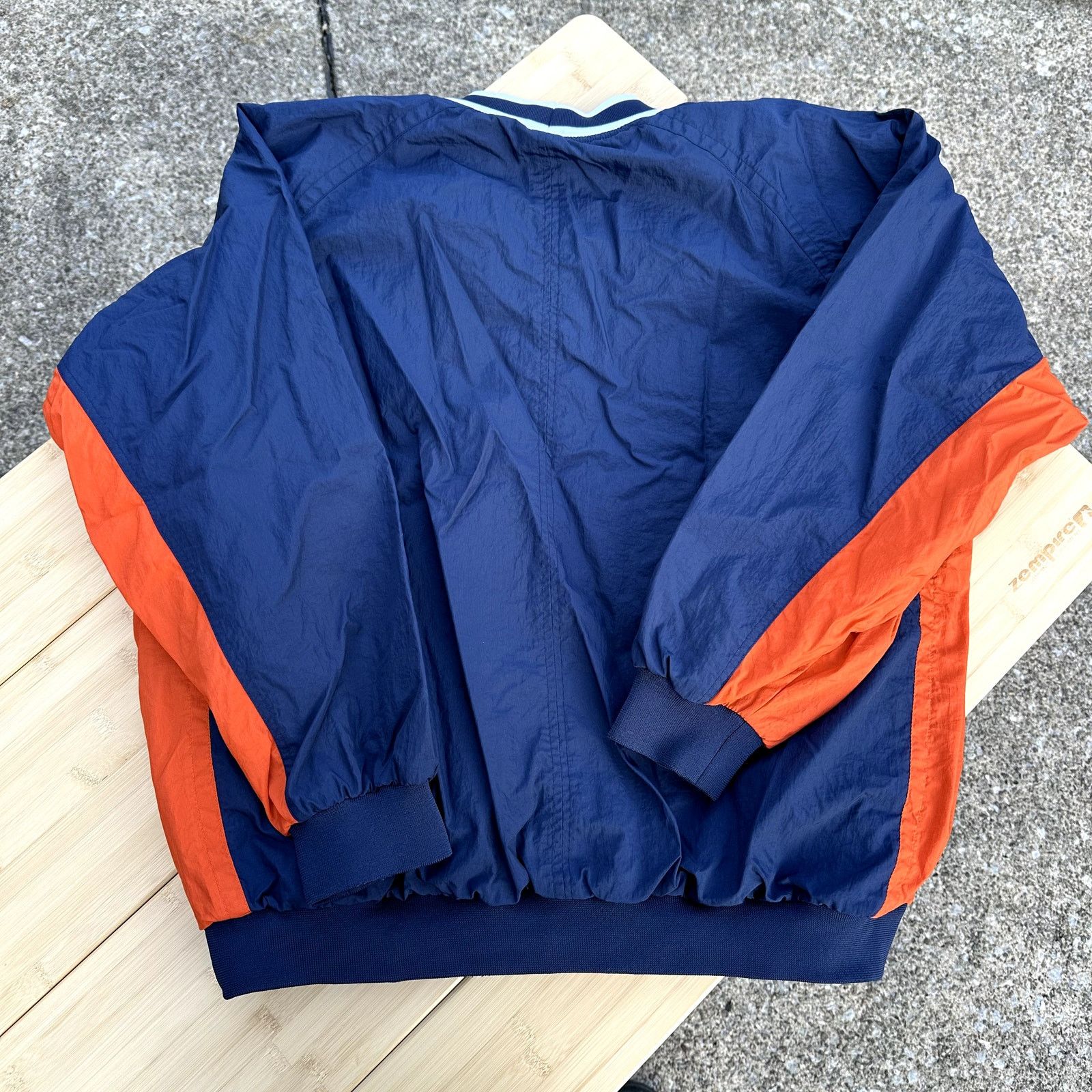 Japanese Brand × Nike Vintage Nike Center Swoosh Windbreaker 90s Size XL Baggy Fit Size US XL / EU 56 / 4 - 4 Thumbnail
