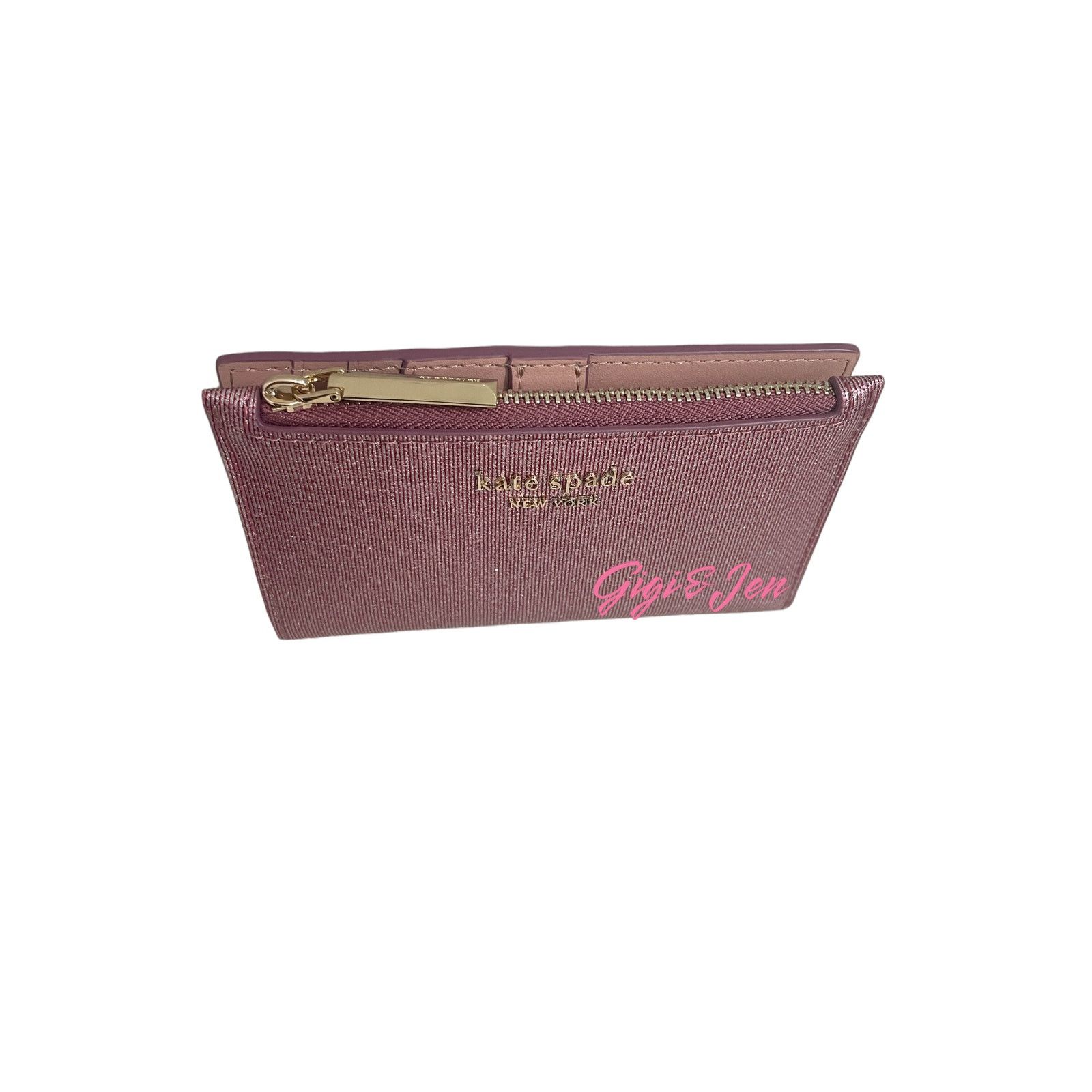 Kate Spade kate spade Leather Card Case Small Slim Wallet Pink Size ONE SIZE - 2 Thumbnail