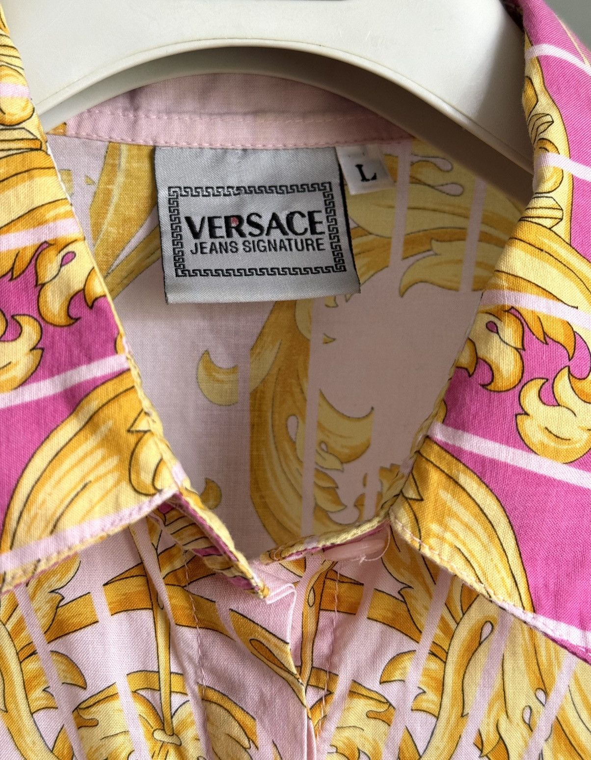 Versace × Versace Jeans Couture × Vintage VERSACE JEANS BAROQUE VEST SHIRT Size L / US 10 / IT 46 - 3 Thumbnail
