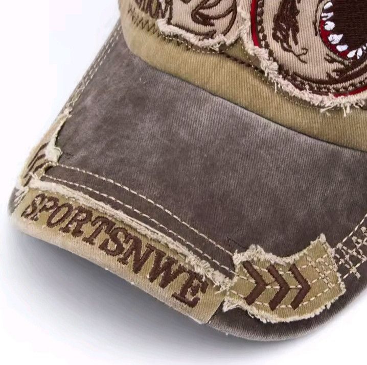 Other Shark Embroidery Cotton Cap Fashion Size ONE SIZE - 4 Thumbnail