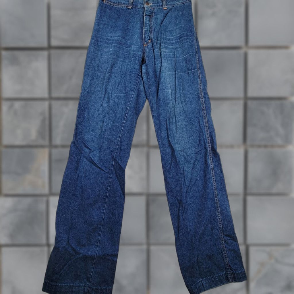 Vintage VINTAGE Forplay USA Jeans Women 28 Regular Straight Blue Denim 70s Waist 28 Inseam 31 Embroidered Size 28" / US 6 / IT 42 - 1 Thumbnail