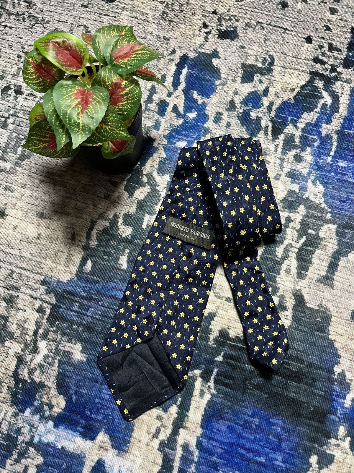 Designer × Vintage 🔥Vintage Roberto Parudini Italy Necktie Size ONE SIZE - 1 Thumbnail