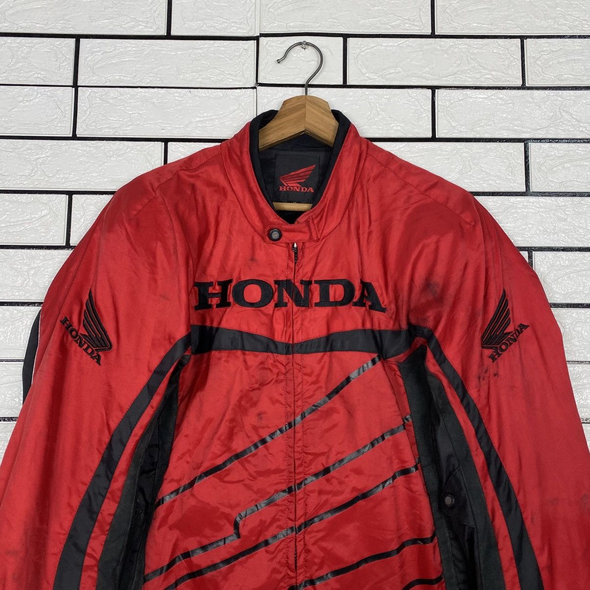 Japanese Brand Vintage Racing Jacket Biker Honda Big Ligo Size US L / EU 52-54 / 3 - 4 Thumbnail