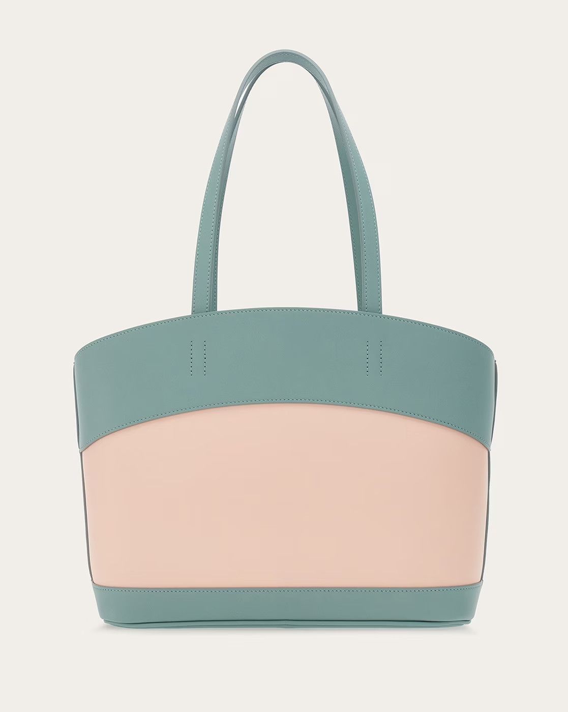 Salvatore Ferragamo o1s1rm0824 Size: OS / Charming Tote Bag in Sea Green/Pink Size ONE SIZE - 4 Thumbnail