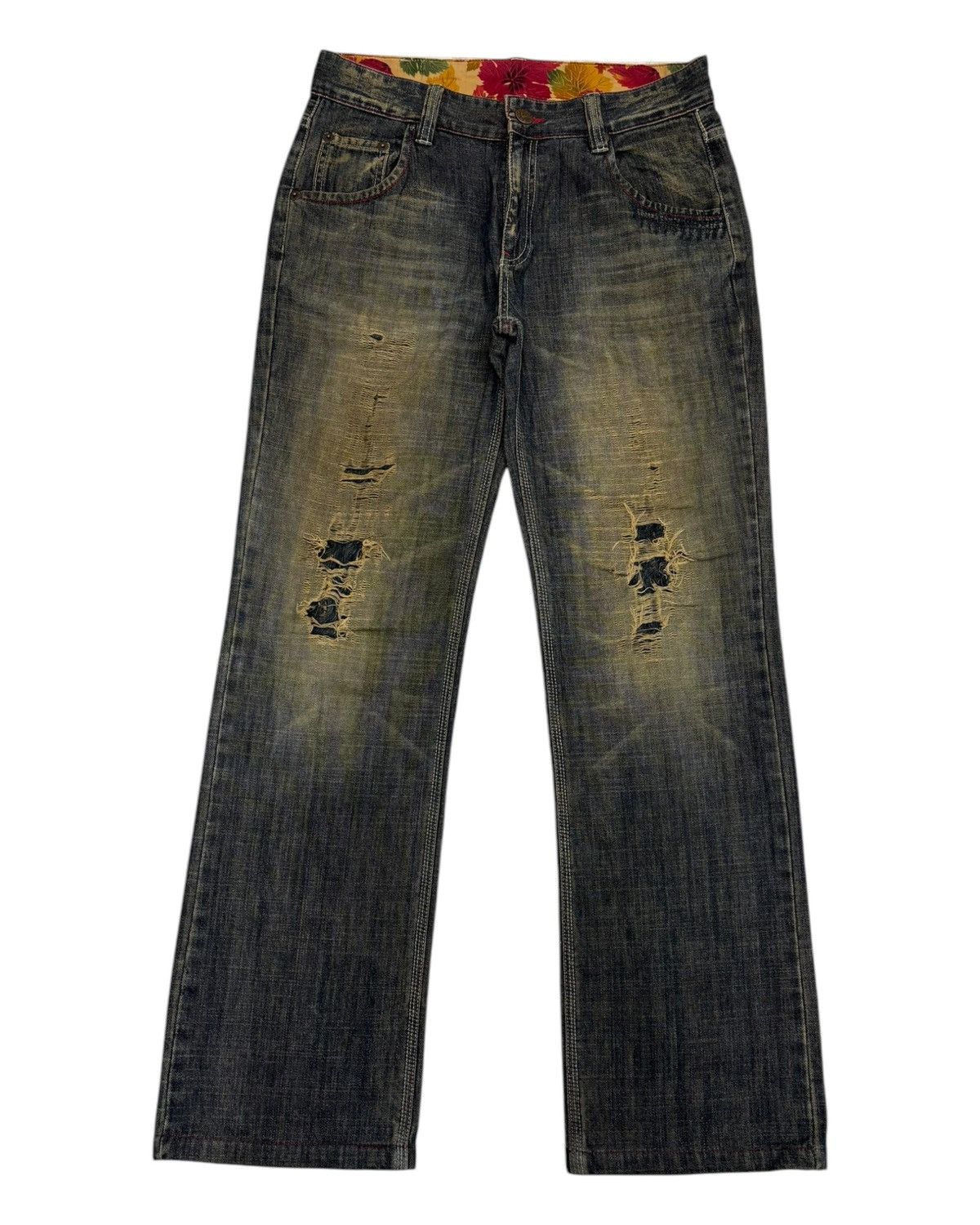 Hysteric Glamour 🔥VINTAGE JAPANESE J DANIEL RUSTY BAGGY DISTRESSED DENIM JEAN Size US 32 / EU 48 - 7 Thumbnail