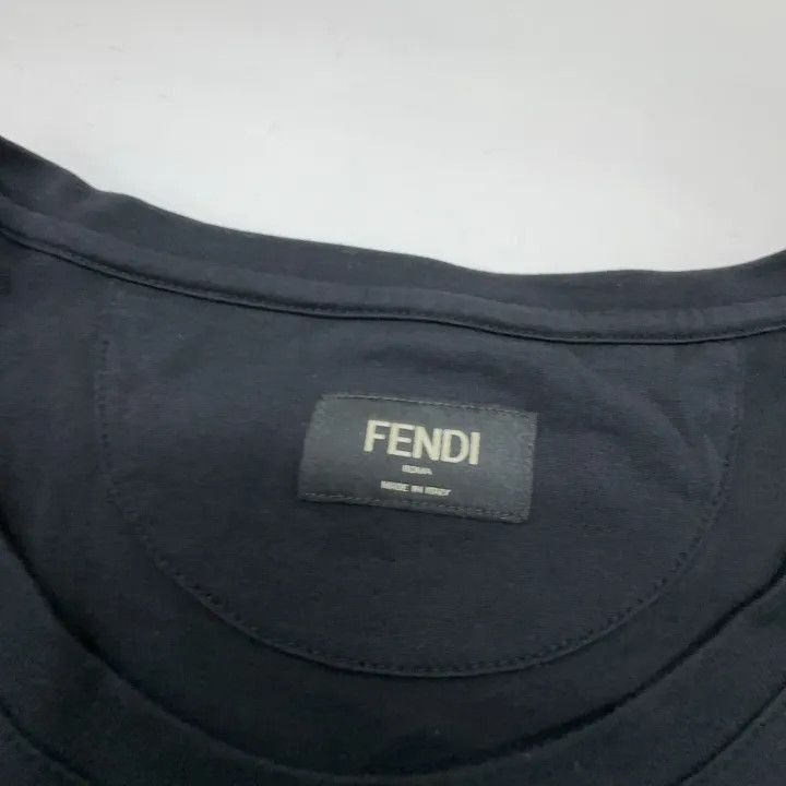 Fendi Fendi Black Rhinestone Pattern Short Sleeve T-Shirt -2507 Size US L / EU 52-54 / 3 - 4 Thumbnail