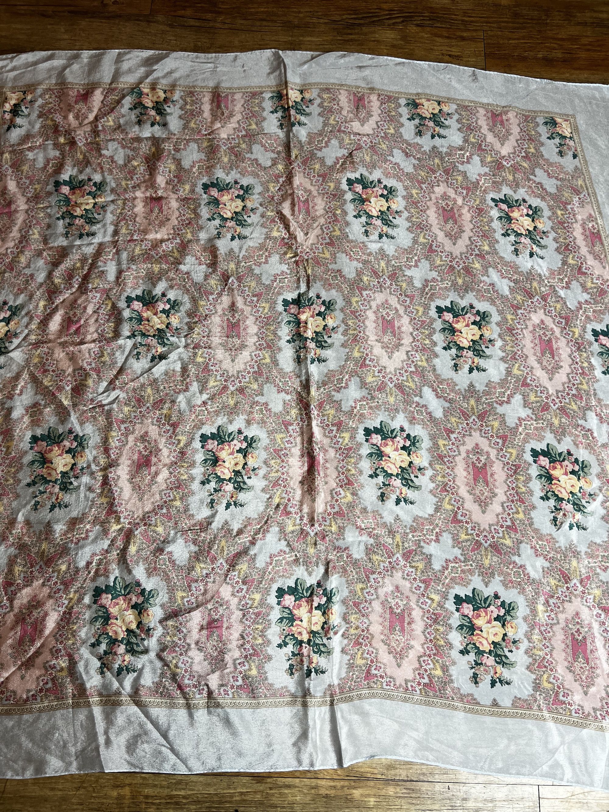 Polo Ralph Lauren Vintage Polo Ralph Lauren Floral Pastel French Rose Pattern Size ONE SIZE - 4 Thumbnail