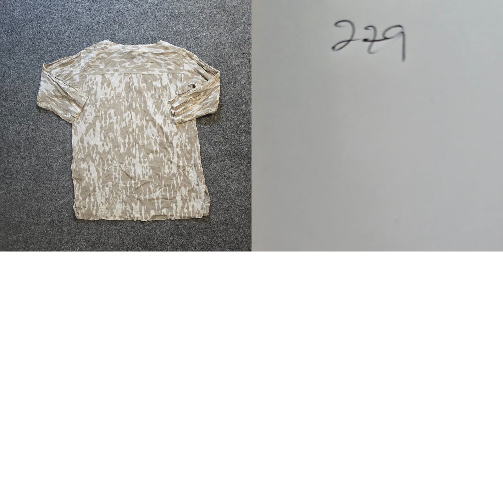 J. Jill J. Jill Top Blouse XS Womens Beige White Tunic Long Sleeve Casual Beachy Size XS / US 0-2 / IT 36-38 - 8 Thumbnail