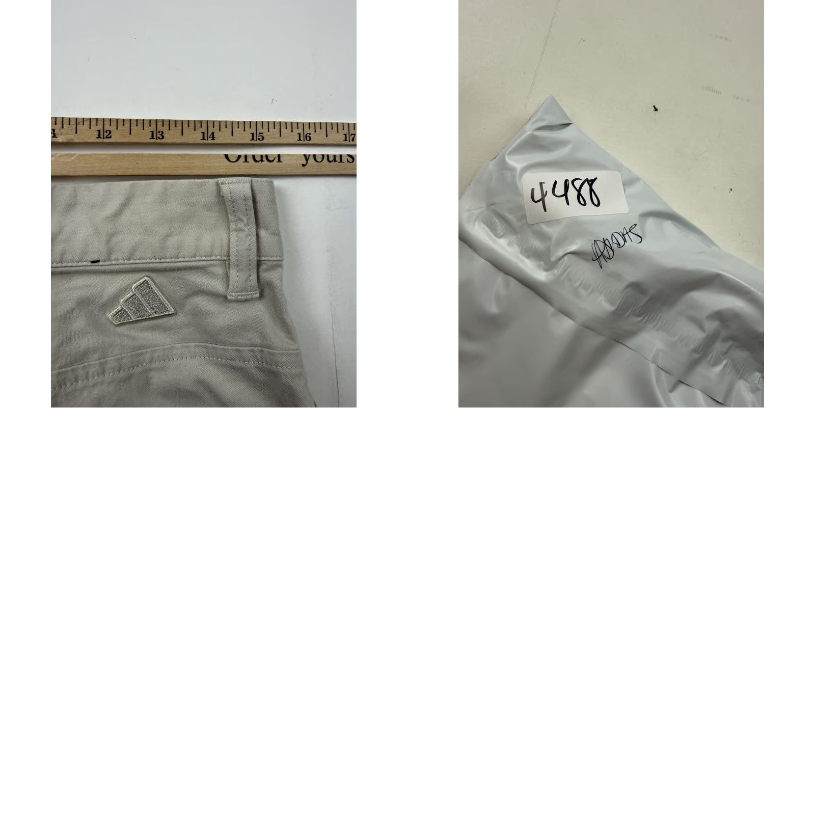 Adidas Adidas Pants Mens 30x30 Beige Chino Regular Fit Stretch Microfiber Casual Size US 30 / EU 46 - 8 Thumbnail
