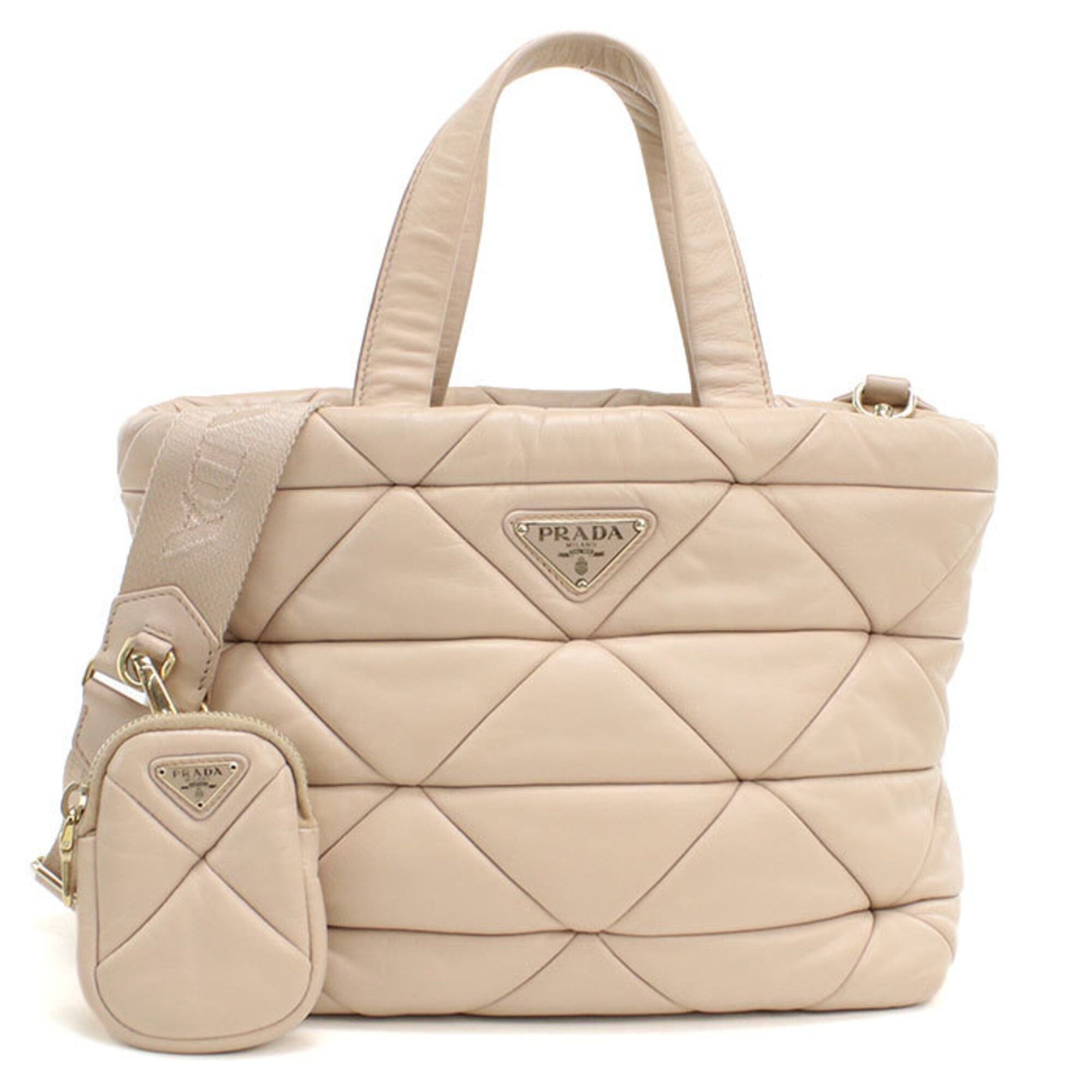 Prada Prada 2-way tote bag for women, beige Size ONE SIZE - 1 Thumbnail
