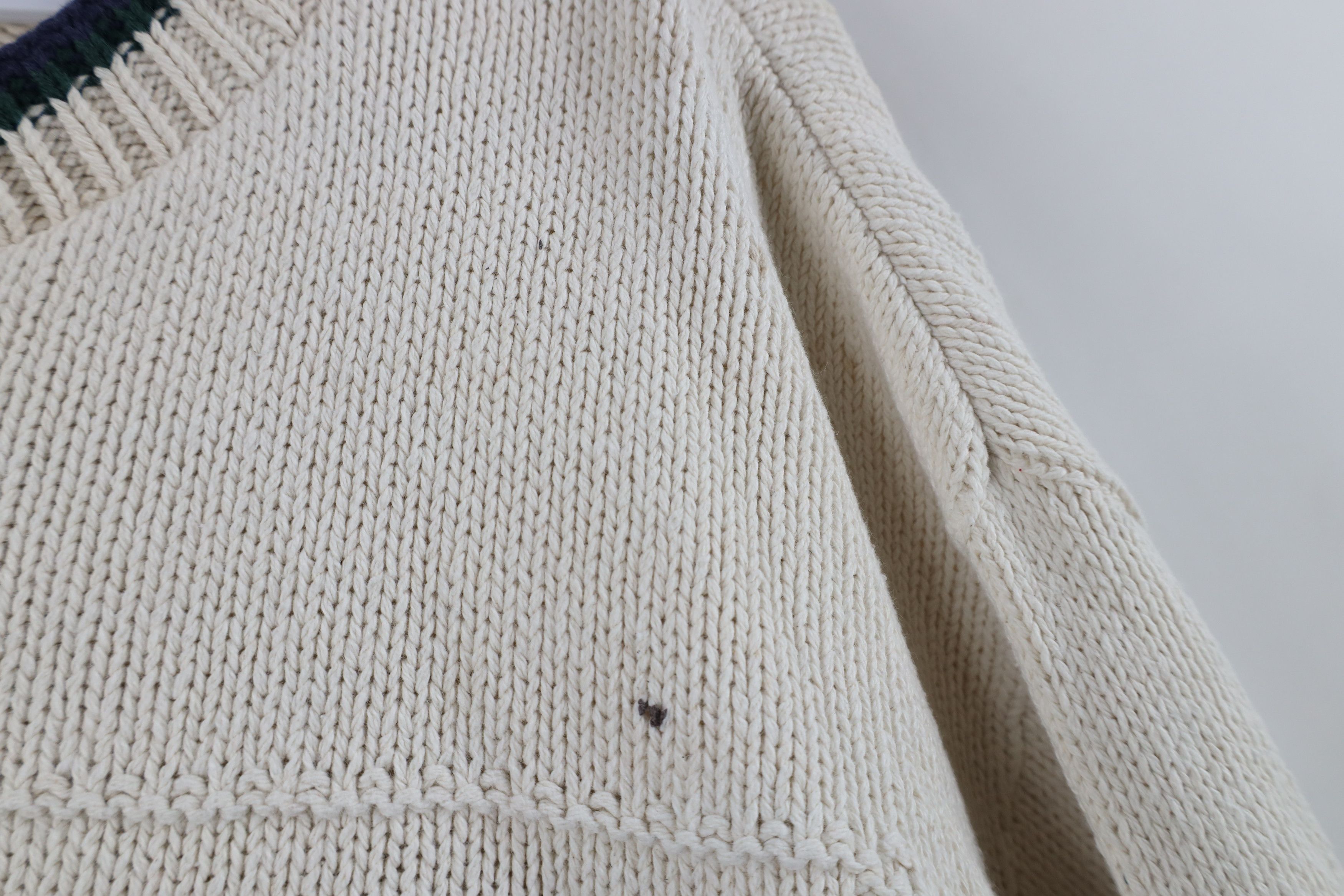 Vintage Vintage 90s Streetwear Stamp Duck Knit Henley Sweater USA Size US XL / EU 56 / 4 - 7 Thumbnail