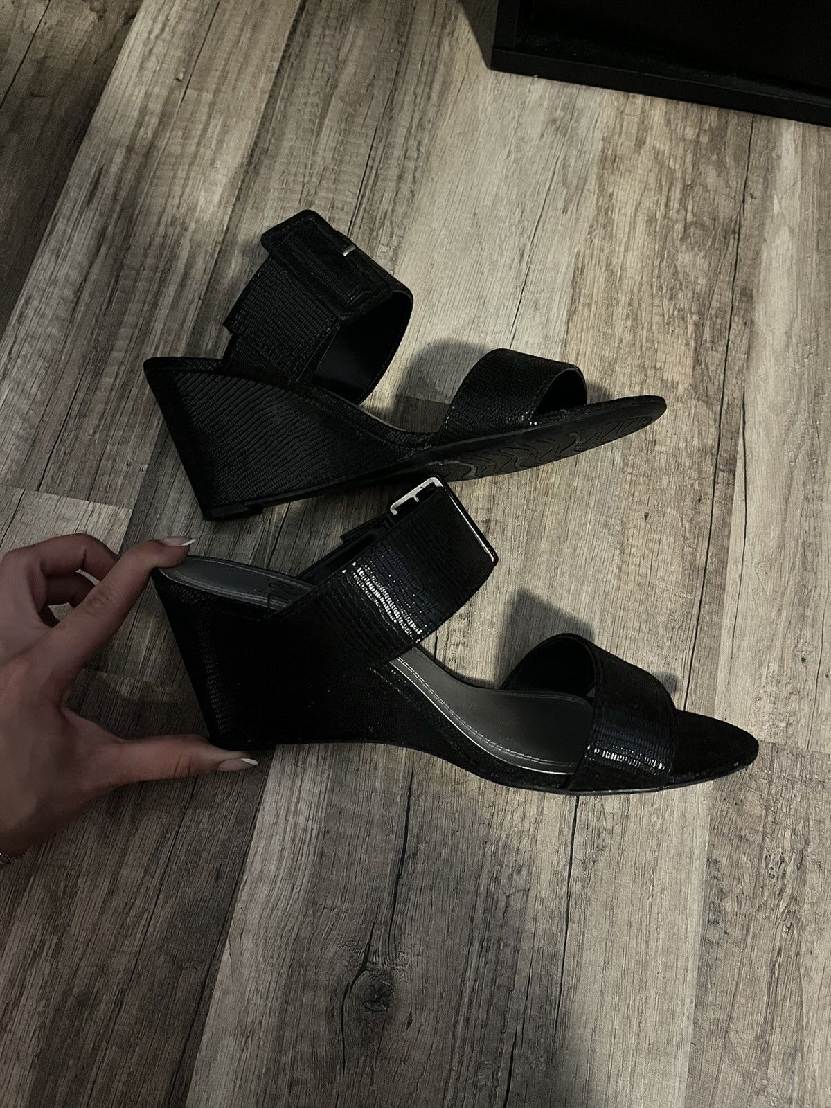 Vintage mini wedge heels Size US 8.5 / IT 38.5 - 3 Thumbnail