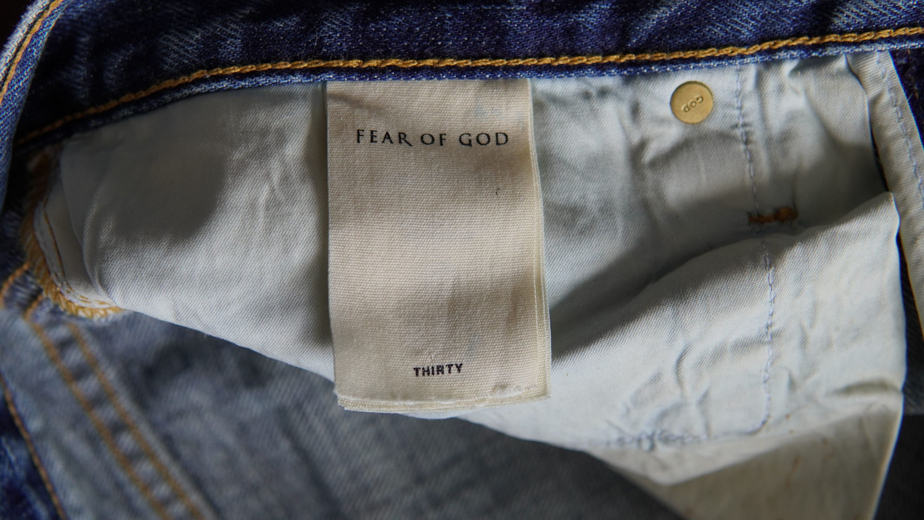 Fear of God Fear of God 5th Collection Denim – Light Wash – Size 30 Size US 30 / EU 46 - 4 Thumbnail