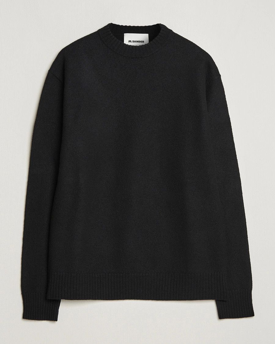 Jil Sander o1loc1c0426 Wool Sweater in Black Size US M / EU 48-50 / 2 - 1 Thumbnail
