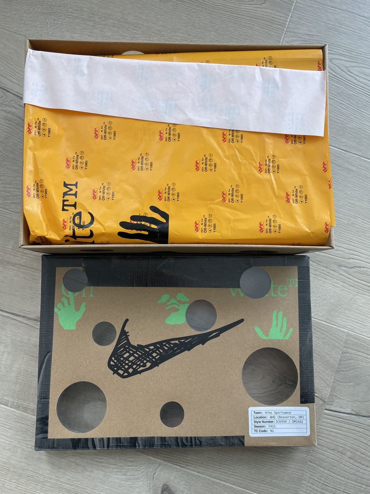 Nike × Off-White Nike X OFF-WHITE Dunk Lot 12 Size US 10 / EU 43 - 16 Thumbnail
