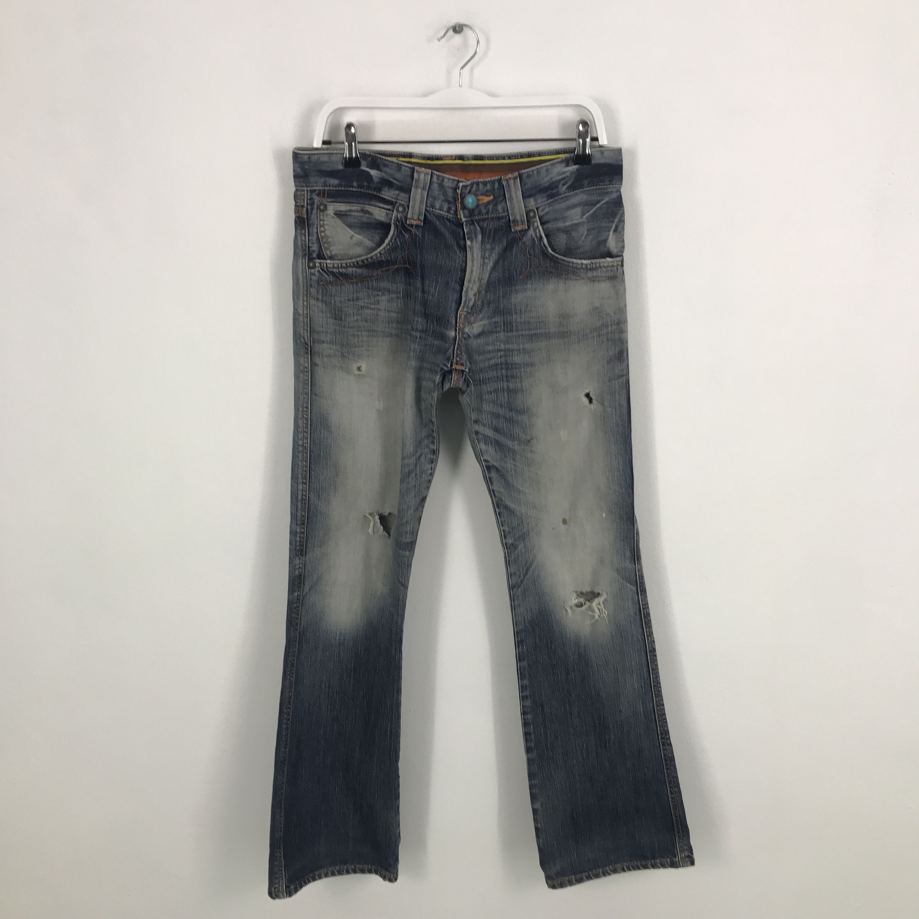 Edwin Edwin Blue Trip distressed denim Jeans Size US 32 / EU 48 - 1 Thumbnail