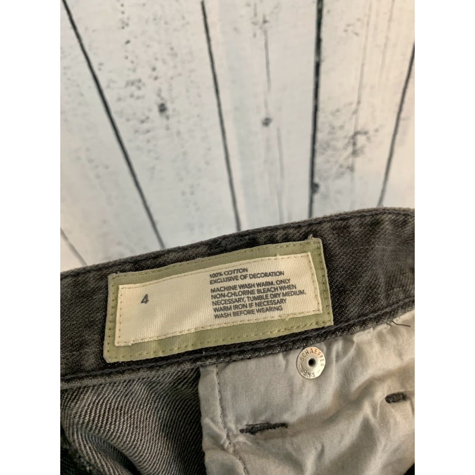 Ann Taylor Ann Taylor Loft Jeans Slim Straight Gray Wash Denim Women Size 4 Slim fit, Regular, Gray, Jeans, Women, 4 Size 27" / US 4 / IT 40 - 6 Thumbnail