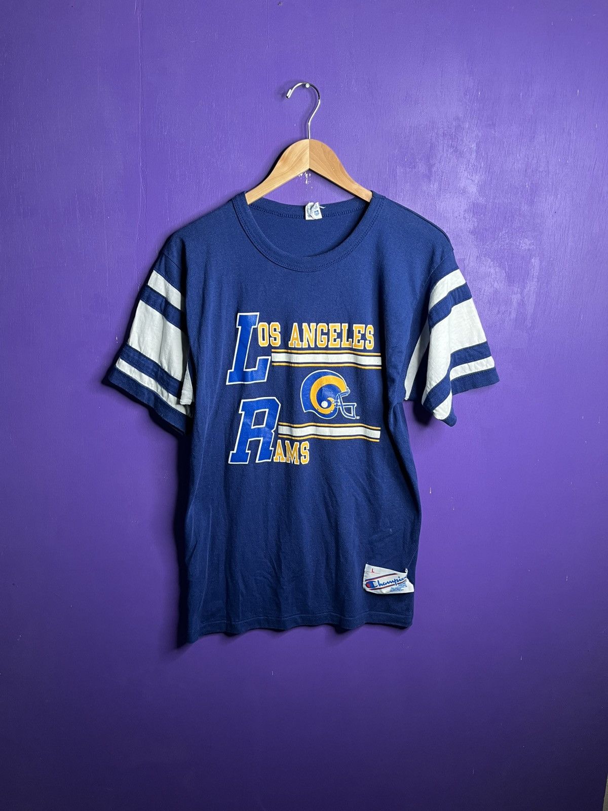 Champion × NFL × Vintage Vintage 80s Champion Los Angeles rams jersey shirt Size US M / EU 48-50 / 2 - 1 Thumbnail