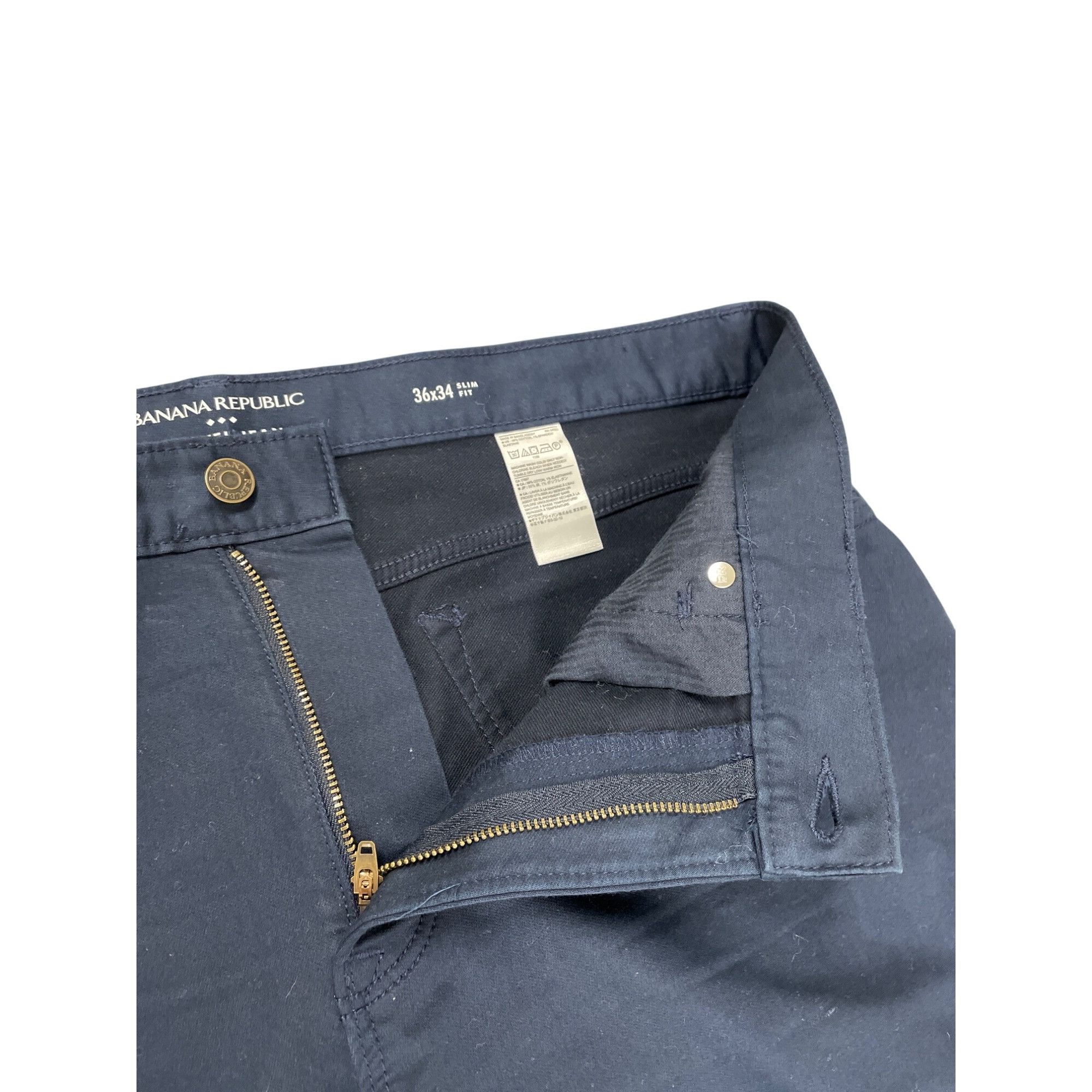 Banana Republic Banana Republic Mens Travel Jean Navy Blue Size 36x34 SKU 83 Size US 36 / EU 52 - 4 Thumbnail
