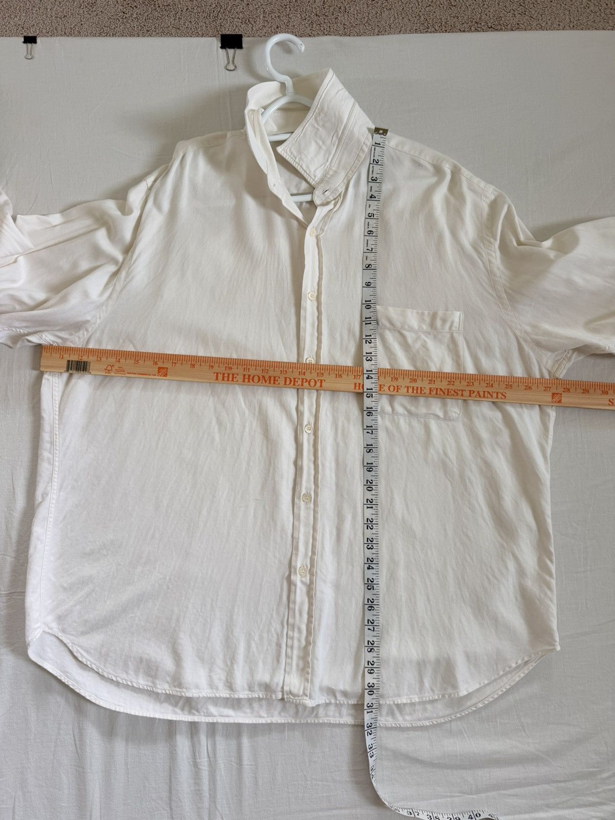 Brioni Brioni Cotton Cashmere Herringbone Dress Shirt XL Italy Size US XL / EU 56 / 4 - 7 Thumbnail
