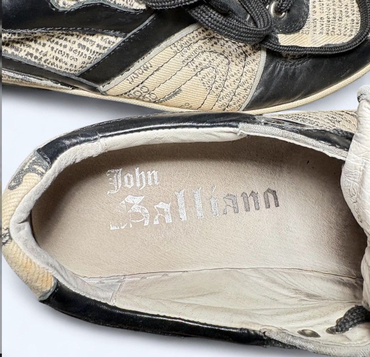 John Galliano Galliano Newspaper Print Sneaker Size US 8 / EU 41 - 4 Thumbnail