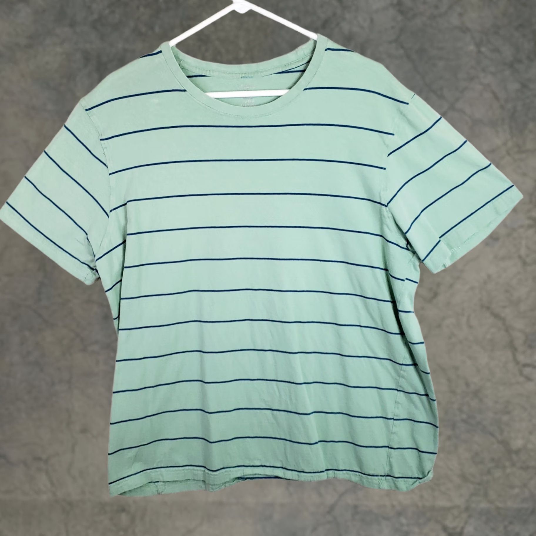 Jockey Jockey Men's L Green Navy Striped Tee Short Sleeve T-shirt Size US L / EU 52-54 / 3 - 1 Thumbnail